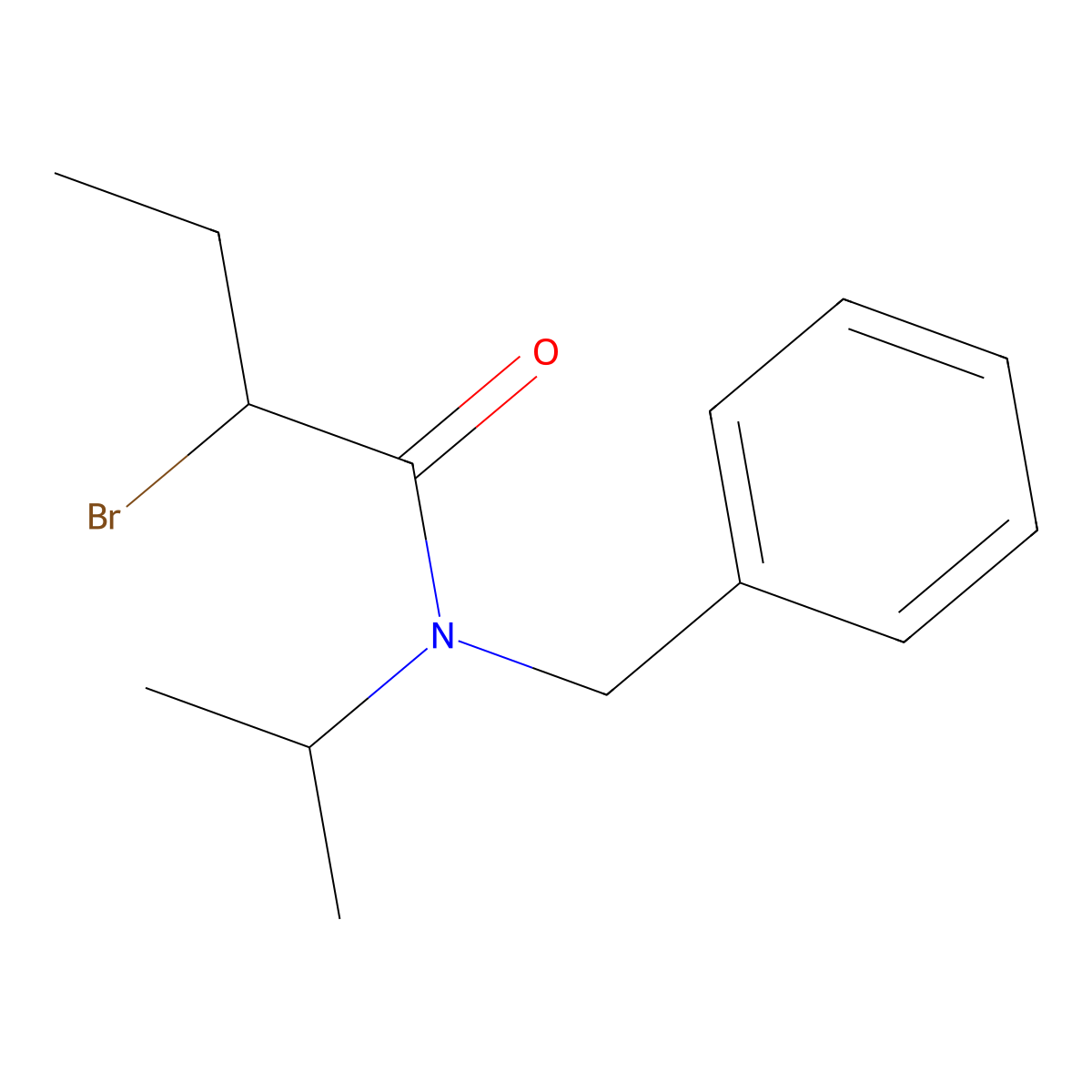 N-benzyl-2-bromo-N-isopropylbutanamide molecular structure, CAS 1313851-23-8
