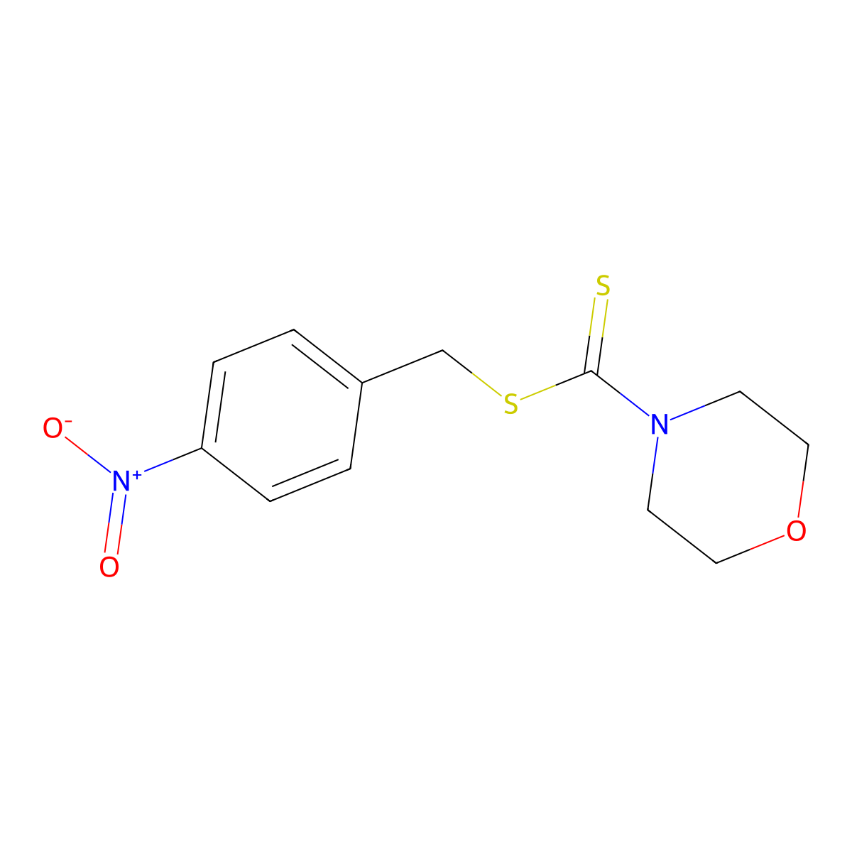 4-Nitrobenzyl morpholine-4-carbodithioate molecular structure, CAS 1313855-66-1