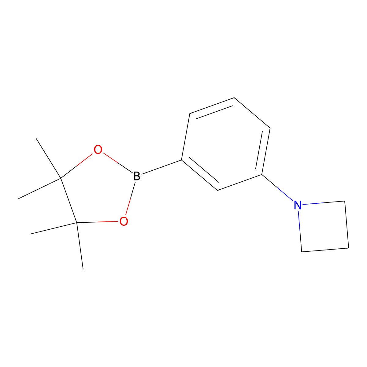 1-(3-(4,4,5,5-Tetramethyl-1,3,2-dioxaborolan-2-yl)phenyl)azetidine molecular structure, CAS 1313883-56-5