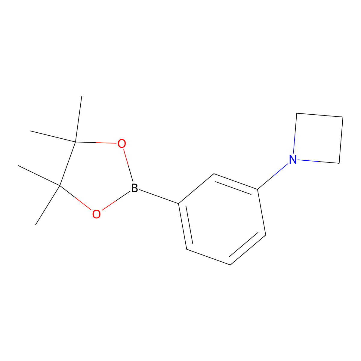 1-(3-(4,4,5,5-Tetramethyl-1,3,2-dioxaborolan-2-yl)phenyl)azetidine molecular structure, CAS 1313883-56-5