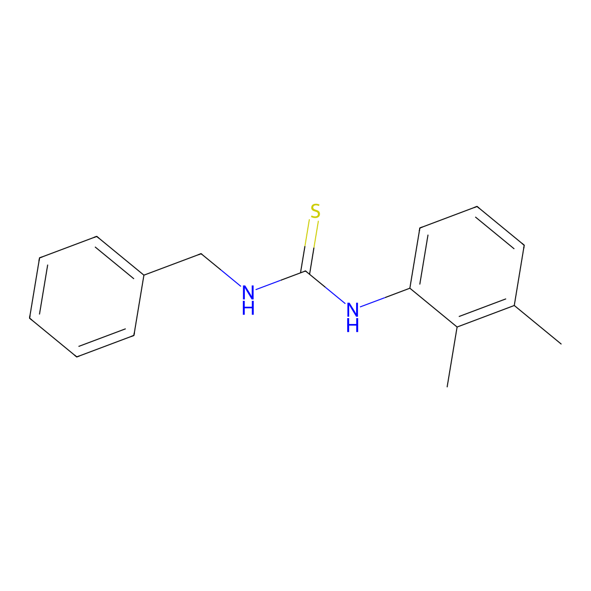 1-Benzyl-3-(2,3-dimethylphenyl)thiourea molecular structure, CAS 131389-20-3