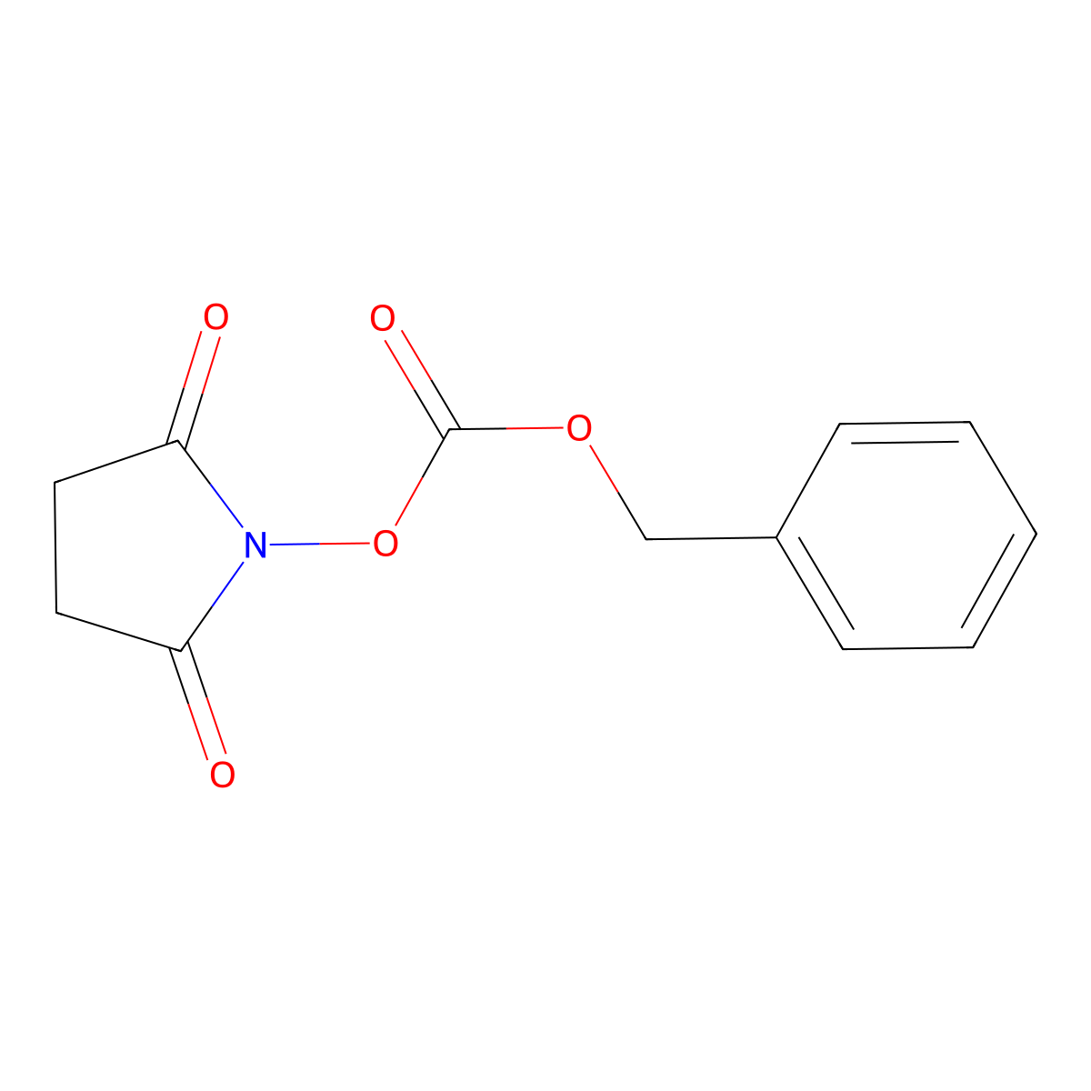 Benzyl succinimido carbonate molecular structure, CAS 13139-17-8