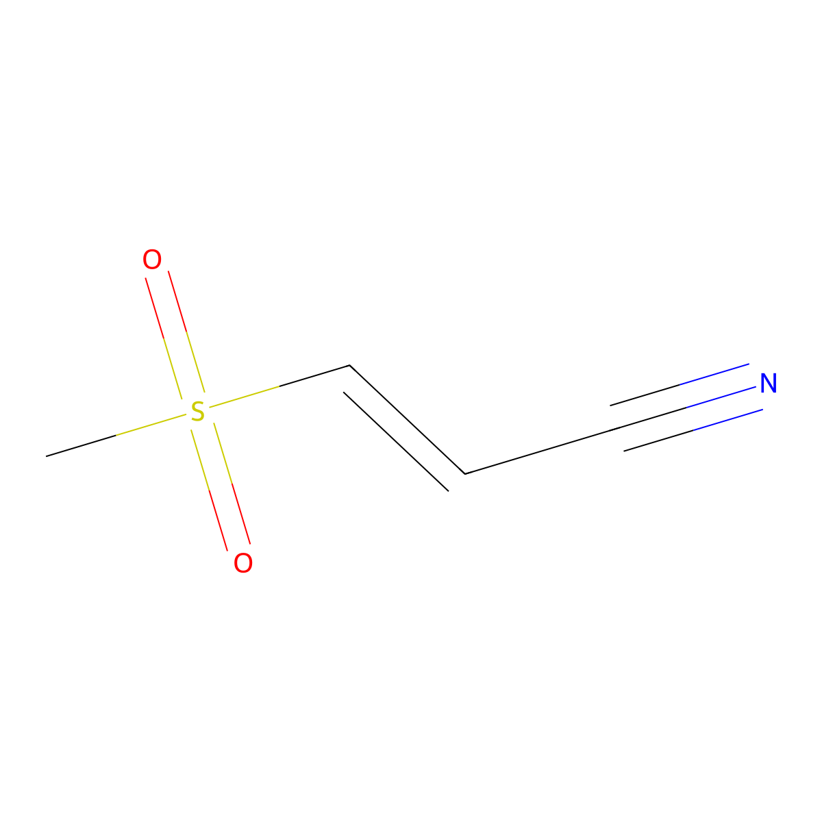 3-(Methylsulfonyl)acrylonitrile molecular structure, CAS 131391-67-8