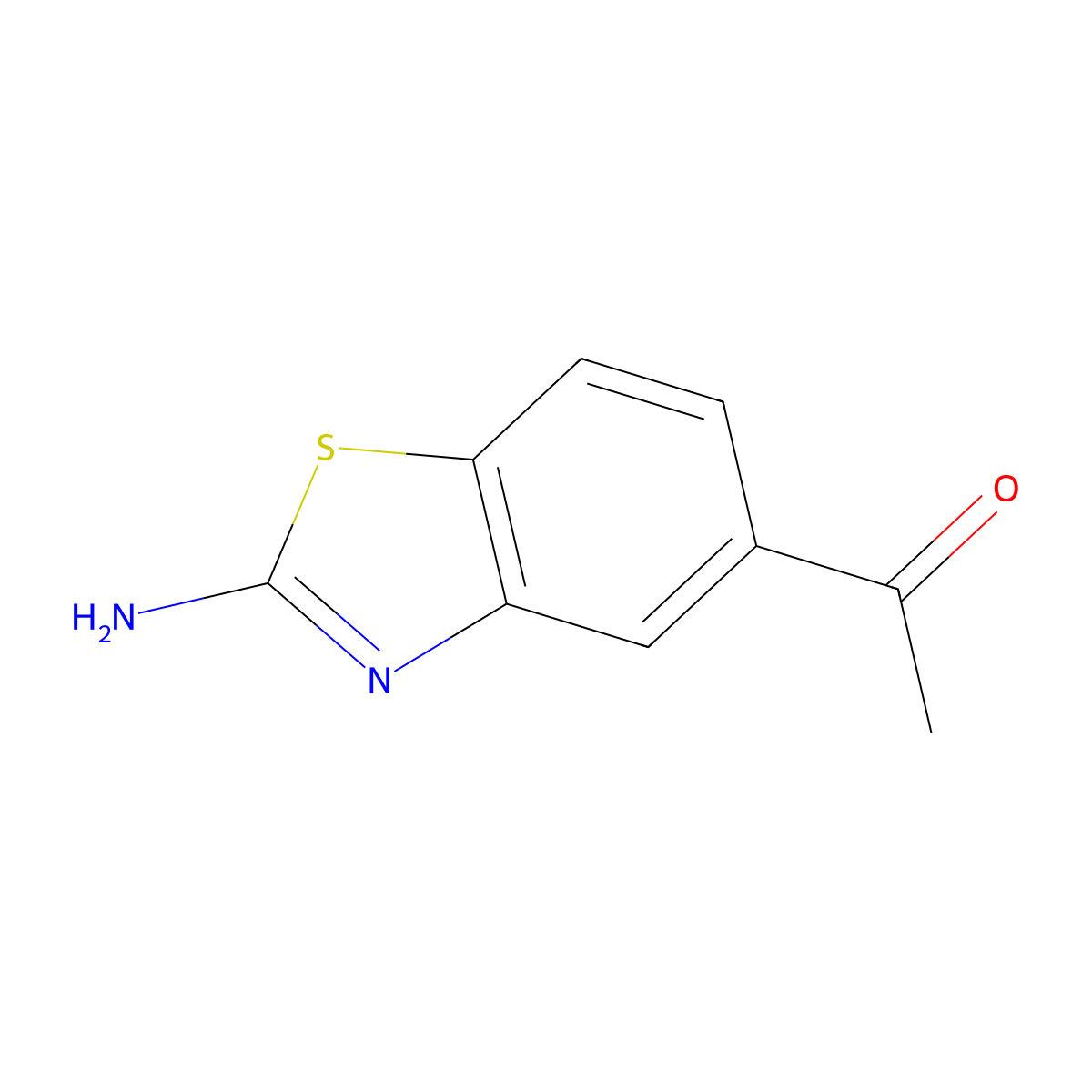 1-(2-Aminobenzo[d]thiazol-5-yl)ethanone molecular structure, CAS 1313911-19-1