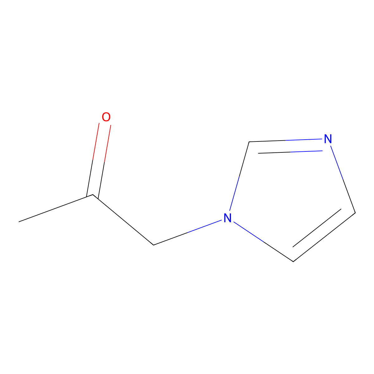 1-(1H-imidazol-1-yl)acetone molecular structure, CAS 131394-02-0