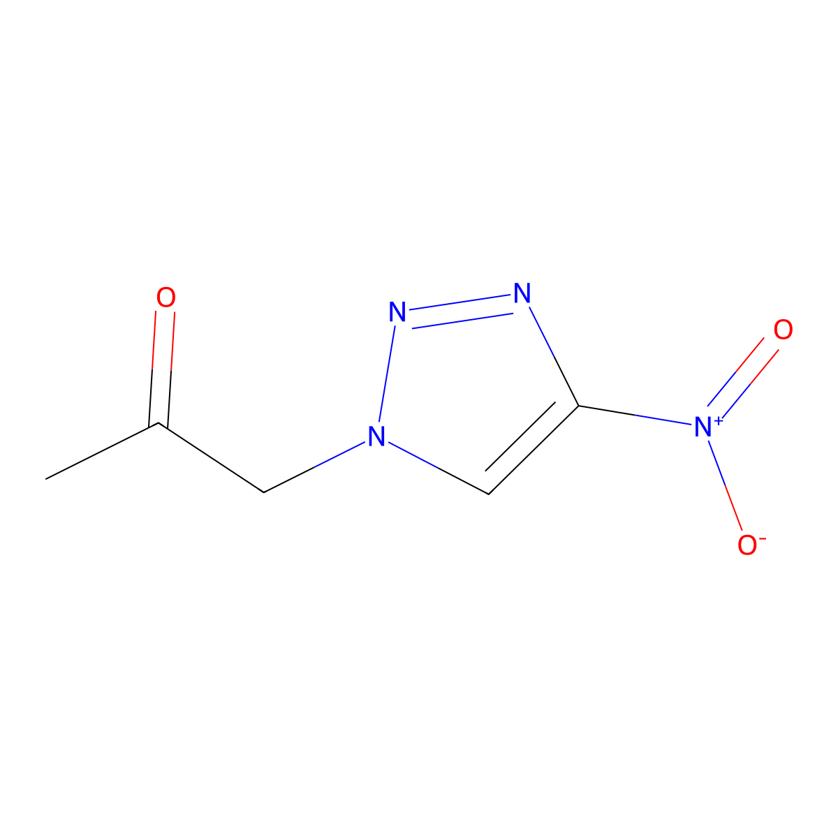 4-Nitro-1-(2-oxopropyl)-1H-1,2,3-triazole molecular structure, CAS 131394-16-6