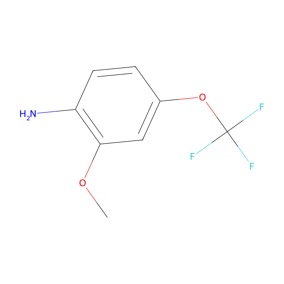 2-Methoxy-4-(trifluoromethoxy)aniline molecular structure, CAS 131395-23-8