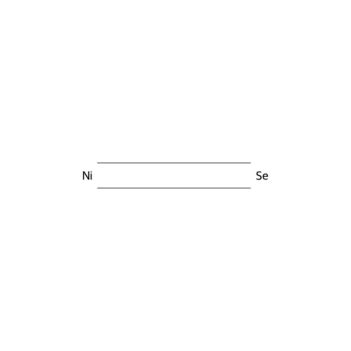 Nickel selenide molecular structure, CAS 1314-05-2