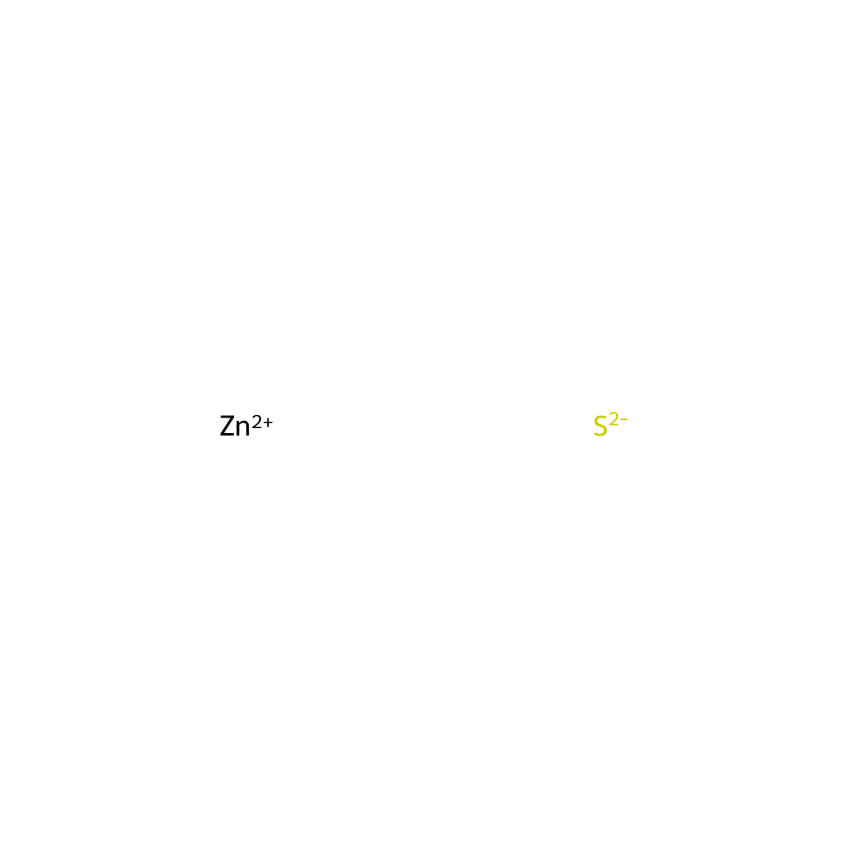 Zinc sulfide , Zinc sulfide molecular structure, CAS 1314-98-3
