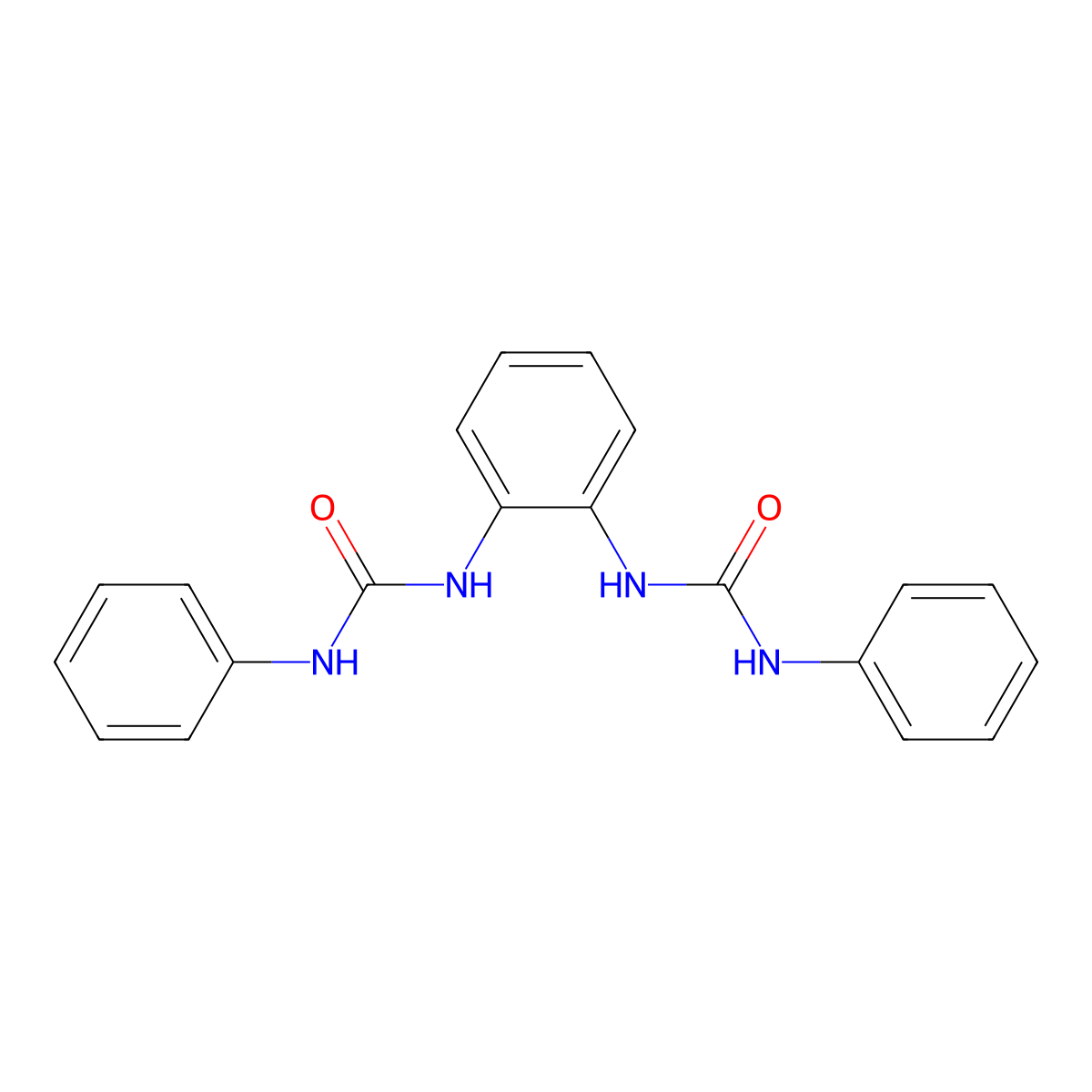1,1'-(1,2-Phenylene)bis(3-phenylurea) molecular structure, CAS 13140-78-8