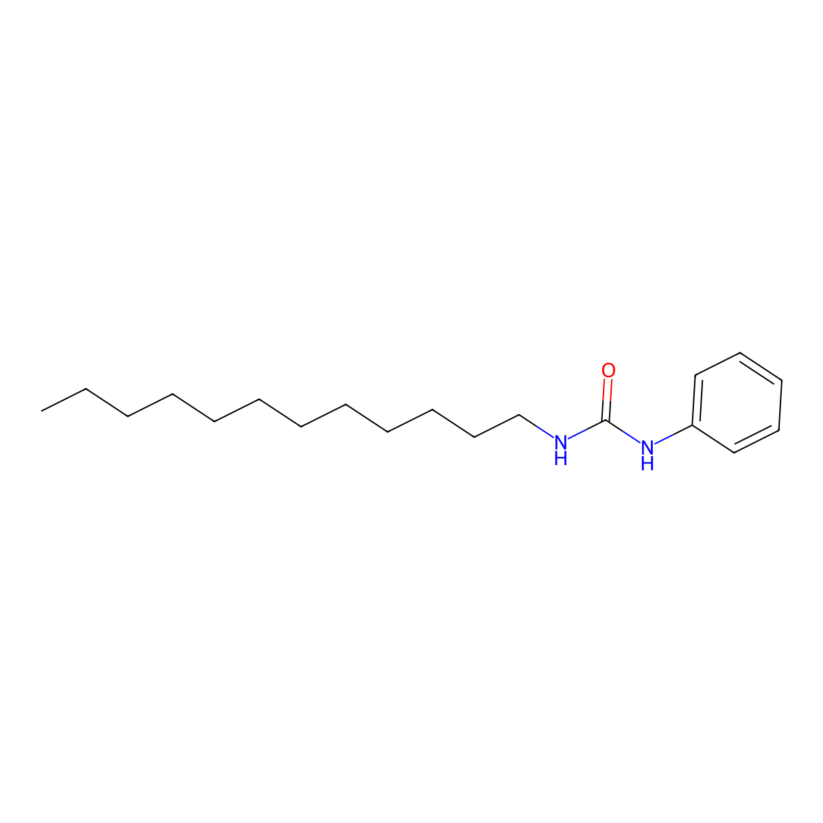 3-Dodecyl-1-phenylurea molecular structure, CAS 13140-84-6