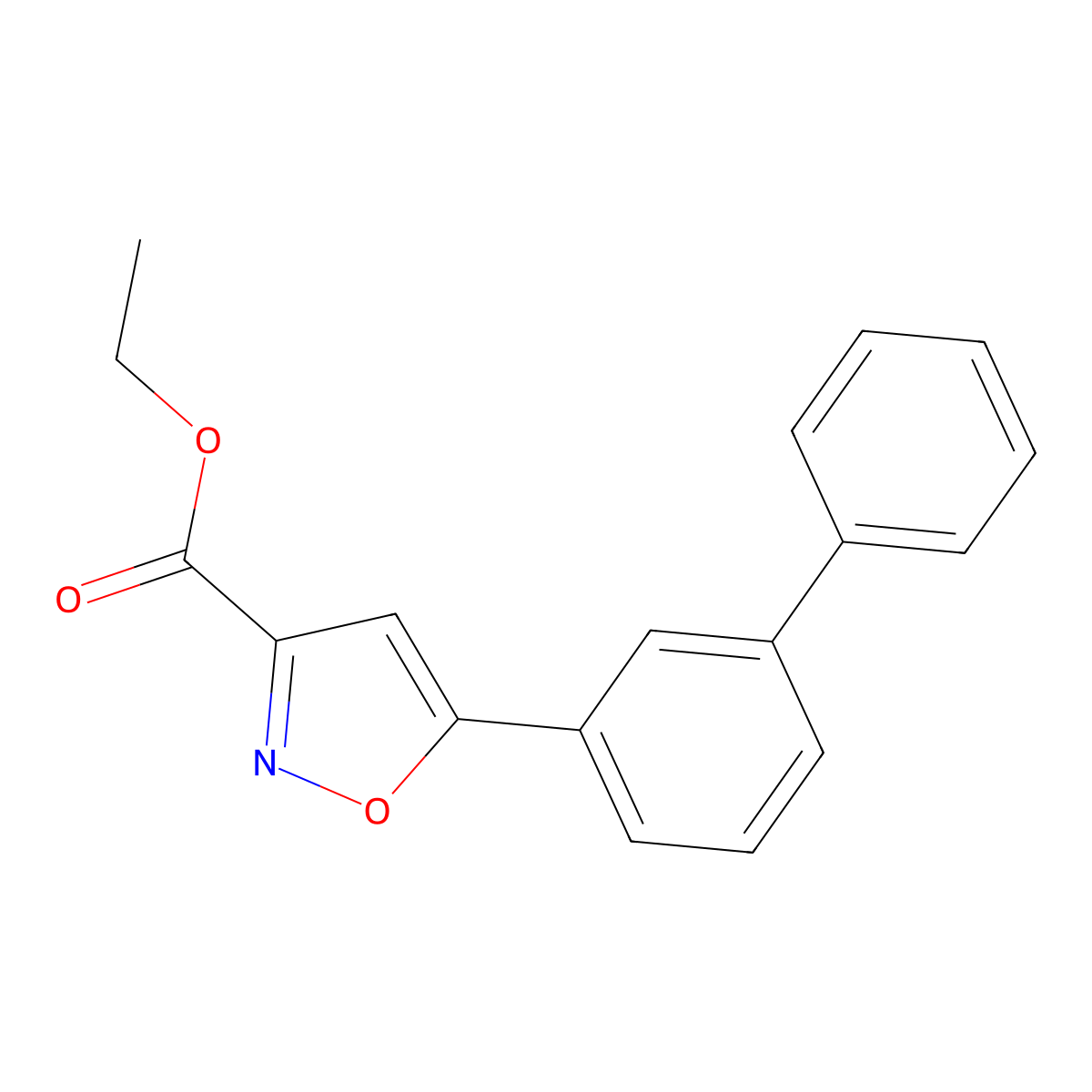 Ethyl 5-(3-Biphenylyl)isoxazole-3-carboxylate molecular structure, CAS 1314023-84-1
