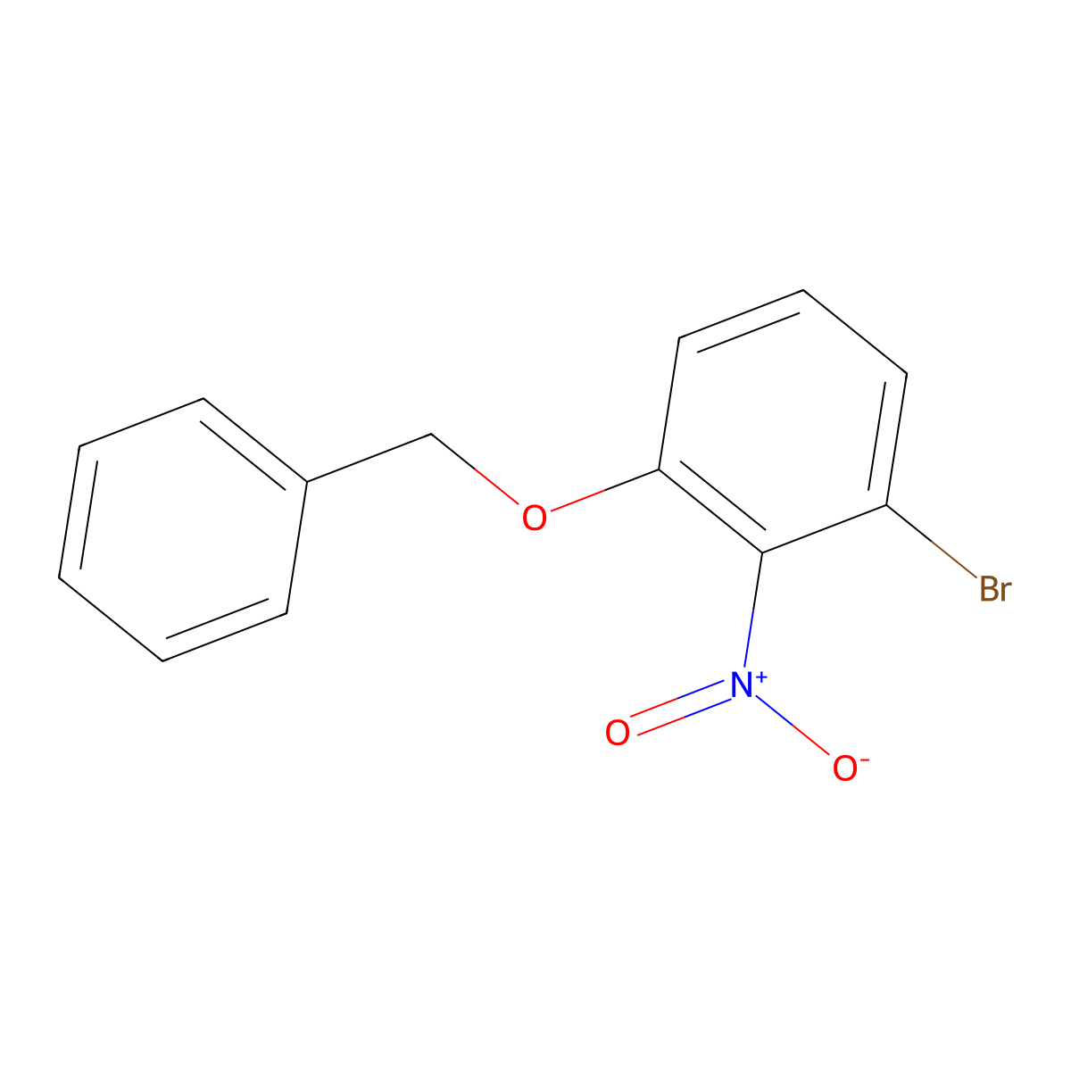 1-(Benzyloxy)-3-bromo-2-nitrobenzene molecular structure, CAS 1314091-92-3