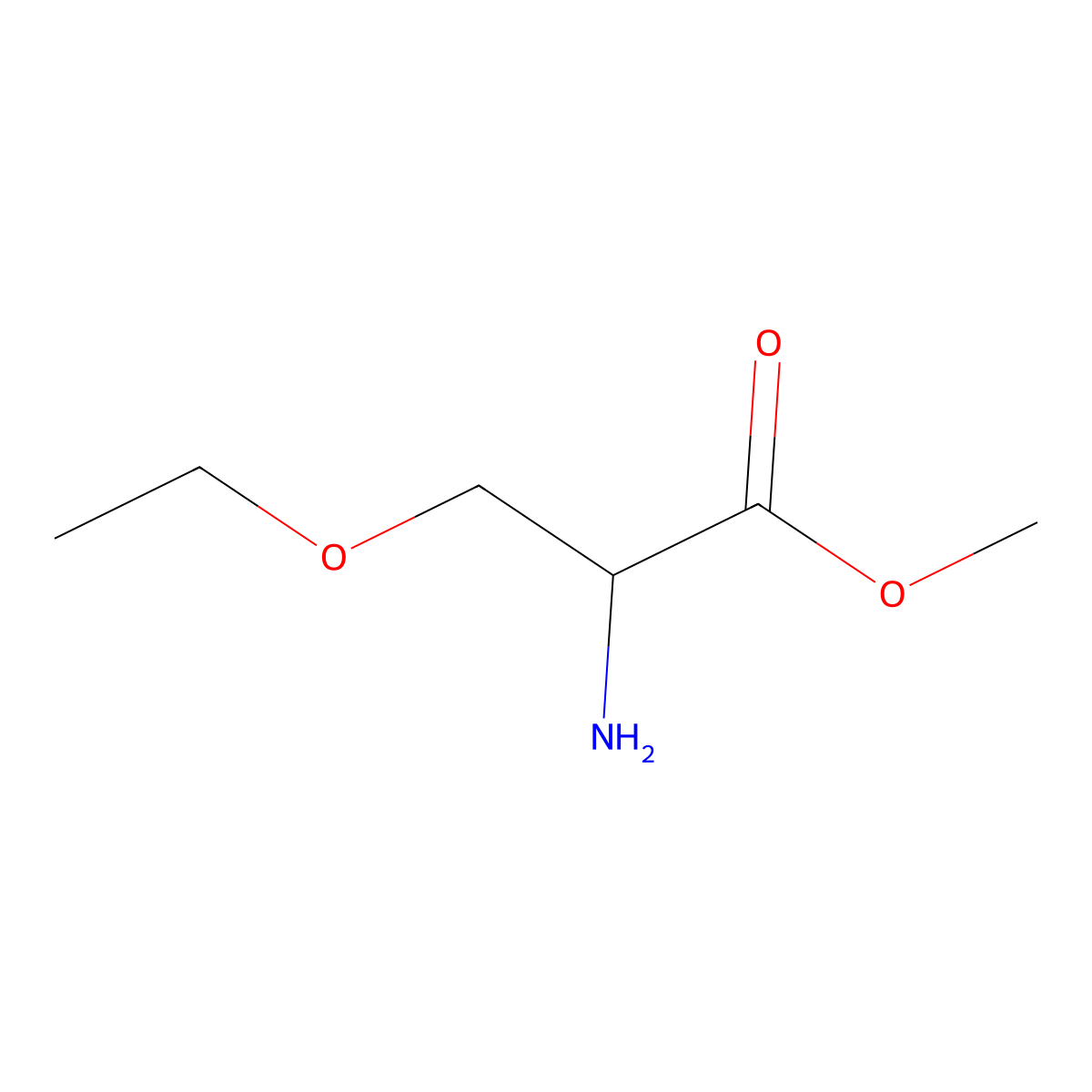 methyl (2R)-2-amino-3-ethoxypropanoate molecular structure, CAS 1314098-23-1
