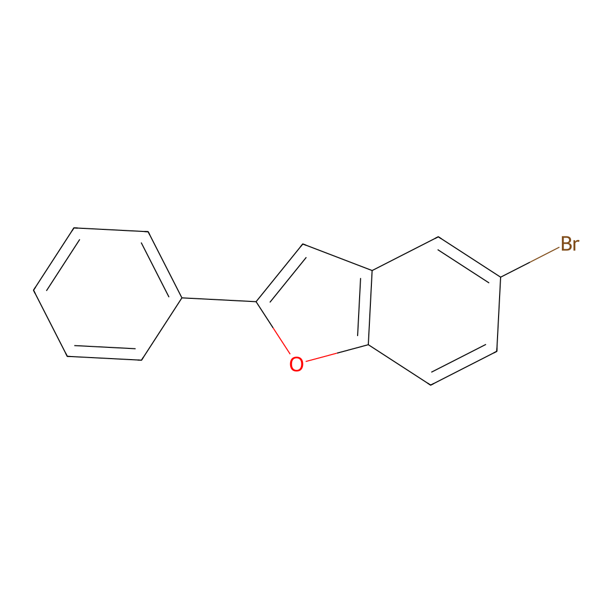 5-Bromo-2-phenylbenzofuran molecular structure, CAS 13141-26-9
