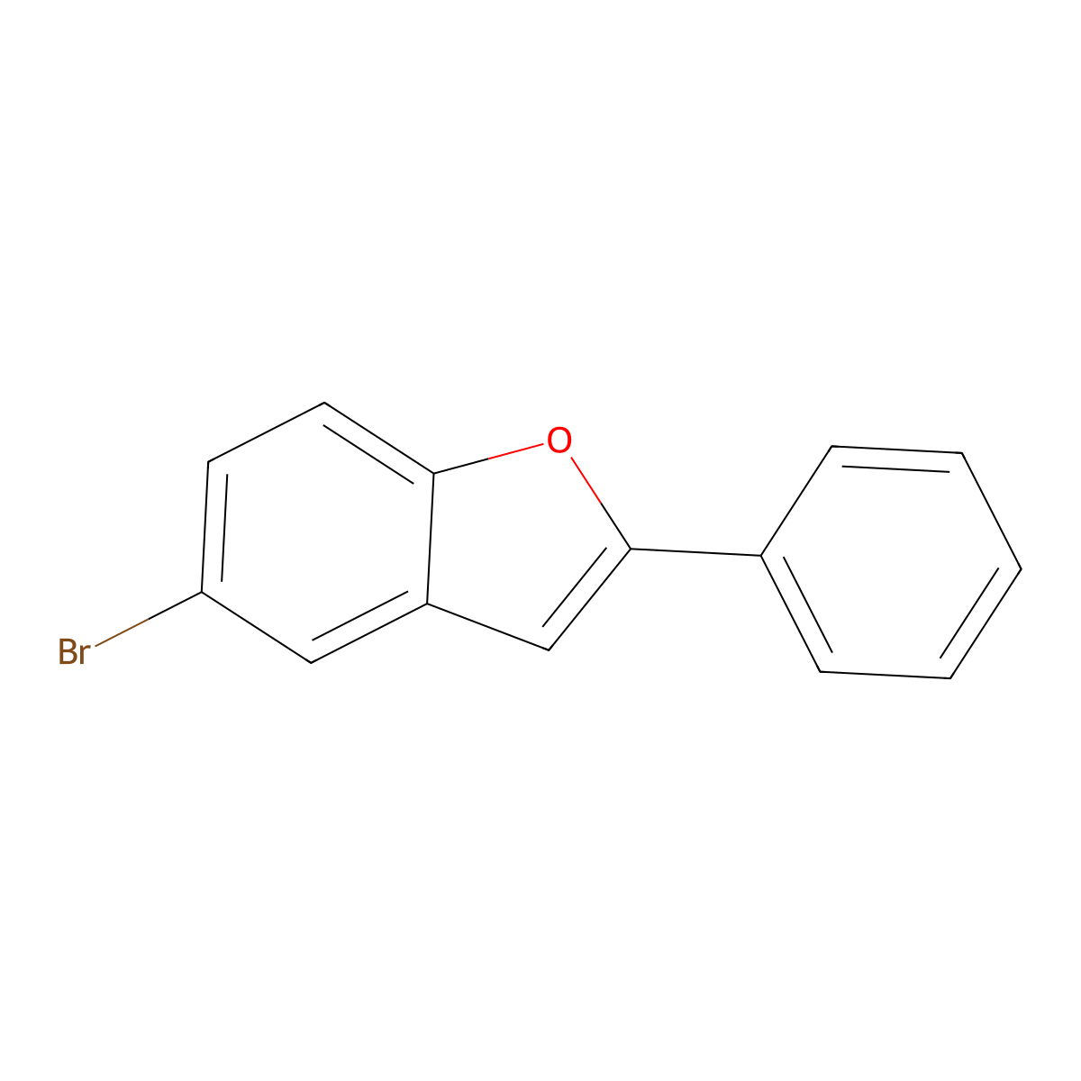 5-Bromo-2-phenylbenzofuran molecular structure, CAS 13141-26-9