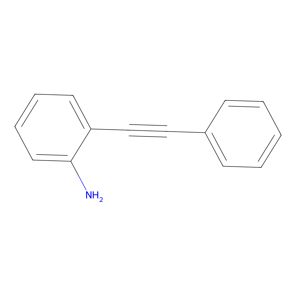 2-(2-Phenylethynyl)aniline molecular structure, CAS 13141-38-3