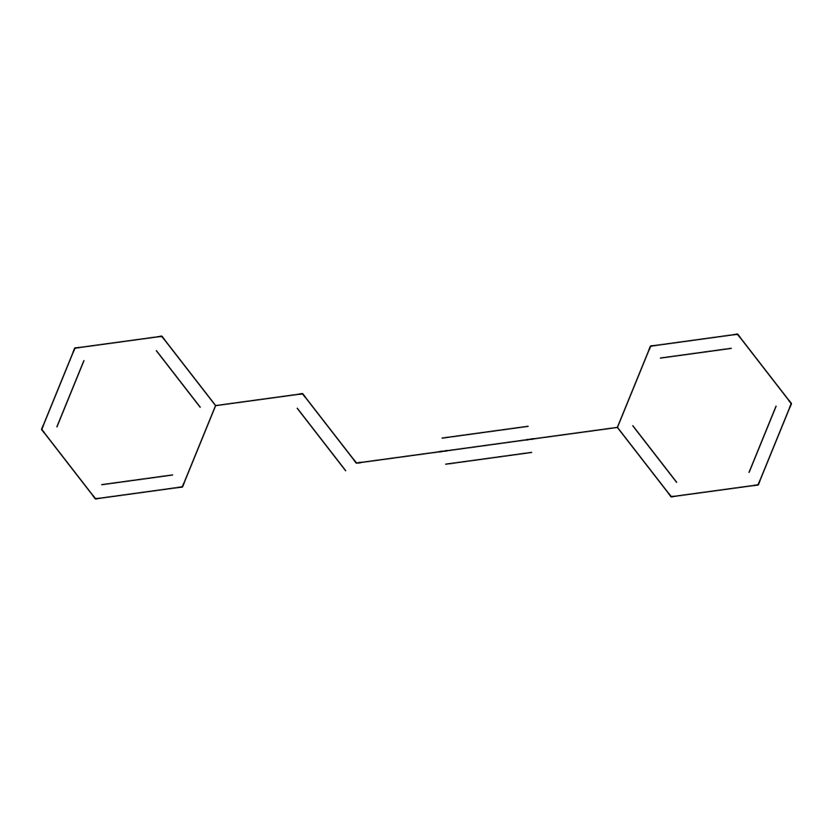 (4-Phenyl-1-buten-3-yn-1-yl)benzene molecular structure, CAS 13141-45-2