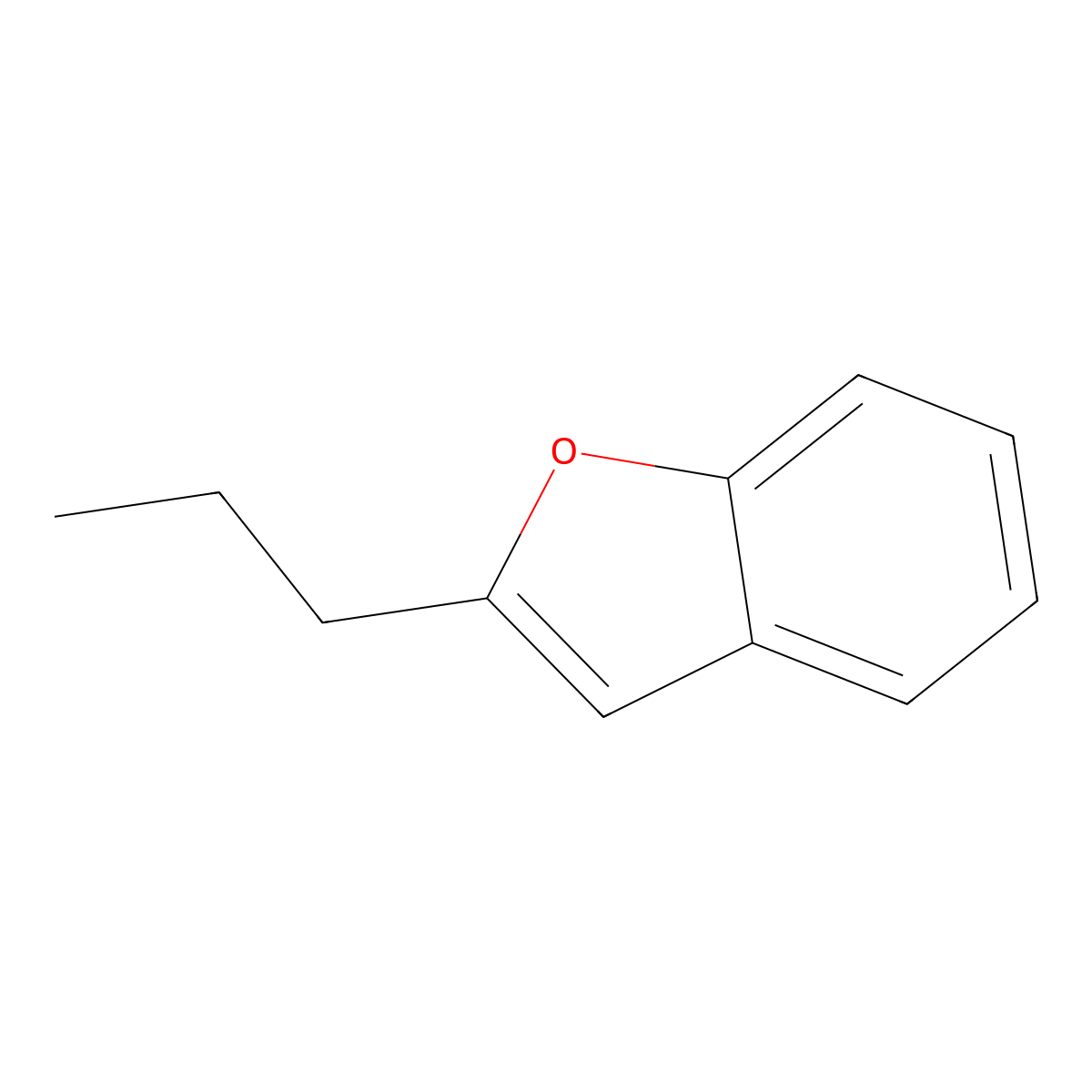 2-Propylbenzofuran molecular structure, CAS 13141-47-4