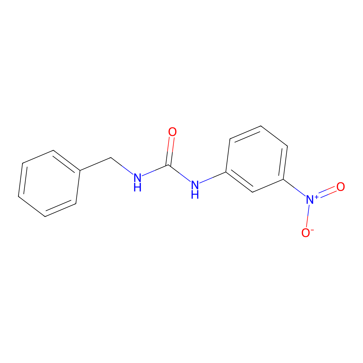 1-Benzyl-3-(3-nitrophenyl)urea molecular structure, CAS 13141-77-0