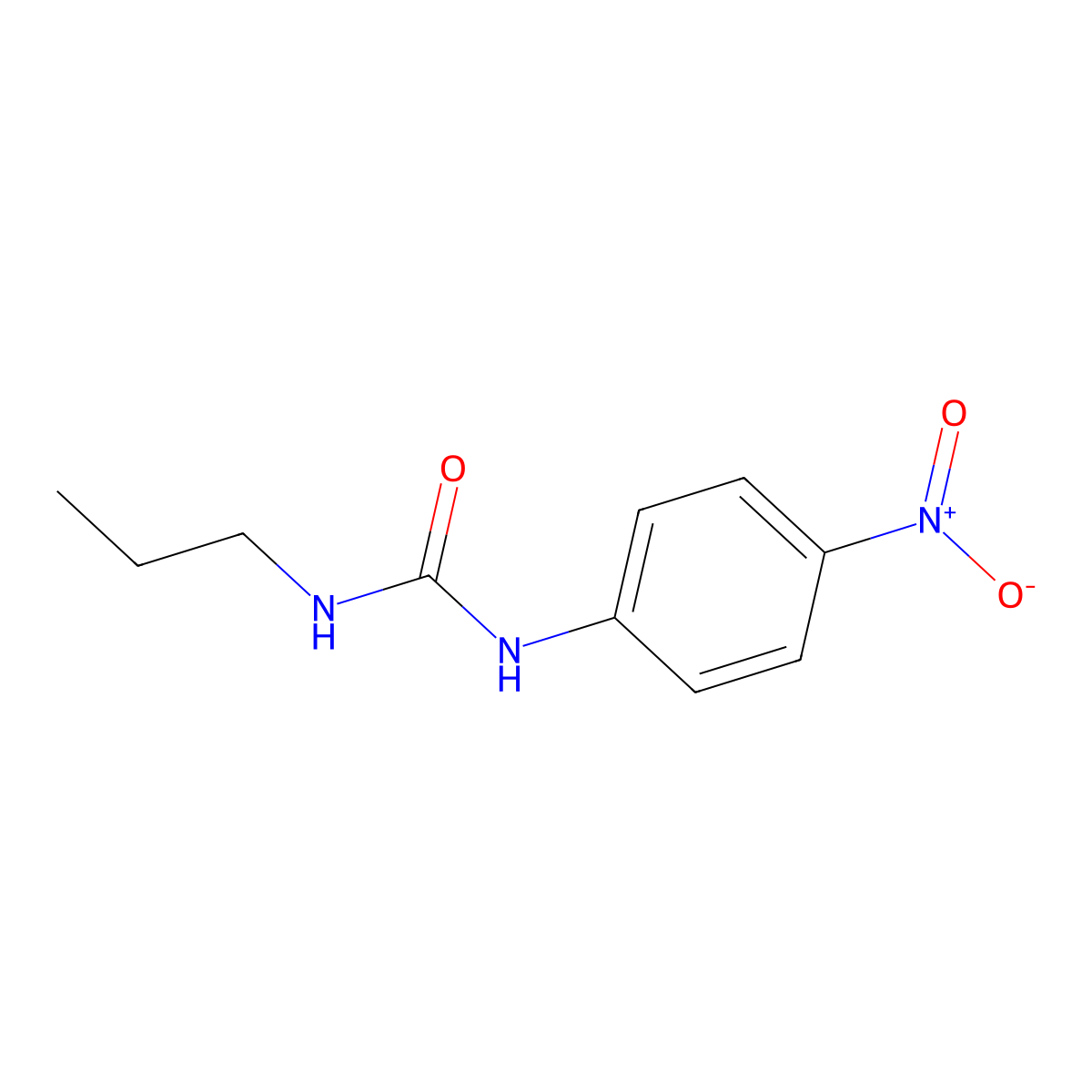 N-(4-Nitrophenyl)-N'-propylurea molecular structure, CAS 13141-86-1