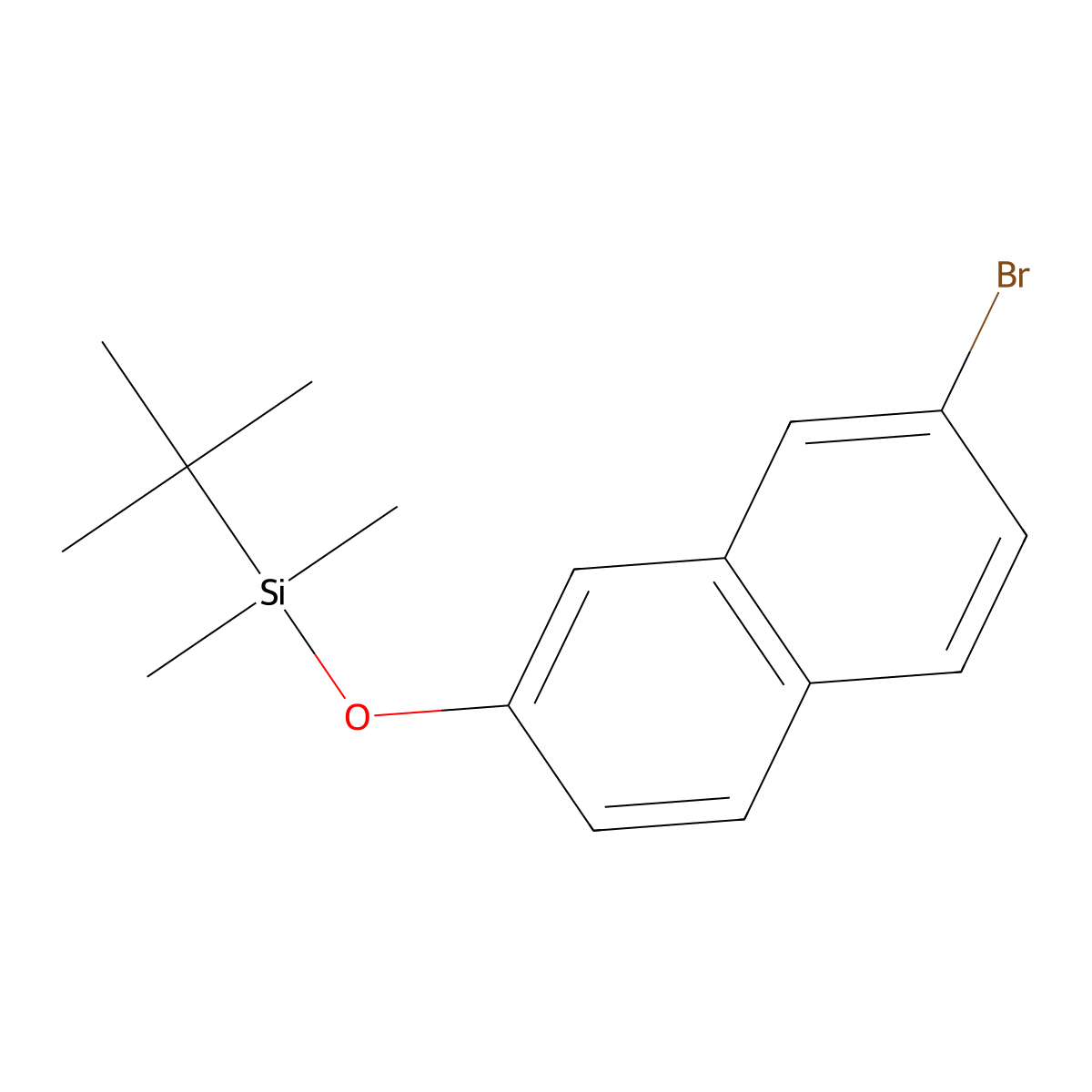 [(7-Bromonaphthalen-2-yl)oxy](tert-butyl)dimethylsilane molecular structure, CAS 1314130-89-6