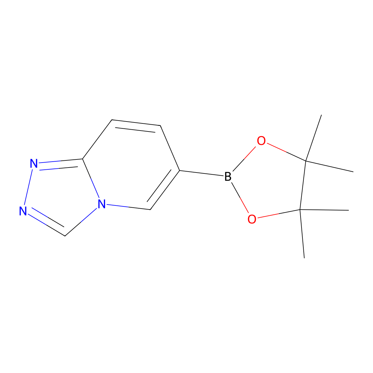 6-(4,4,5,5-Tetramethyl-1,3,2-dioxaborolan-2-yl)-[1,2,4]triazolo[4,3-a]pyridine molecular structure, CAS 1314137-24-0