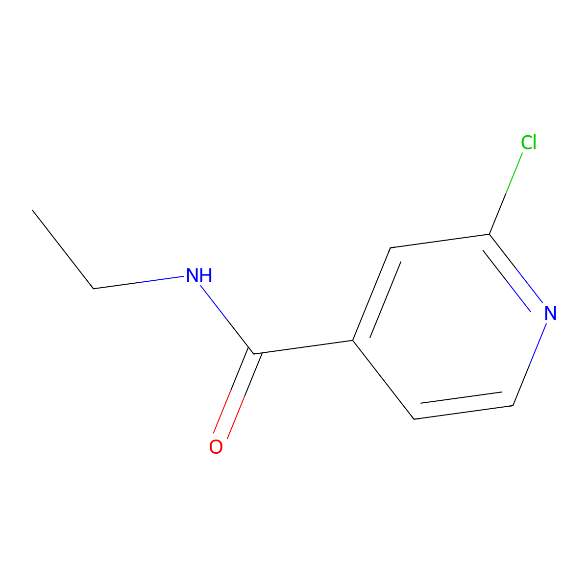2-Chloro-N-ethylisonicotinamide molecular structure, CAS 131418-17-2