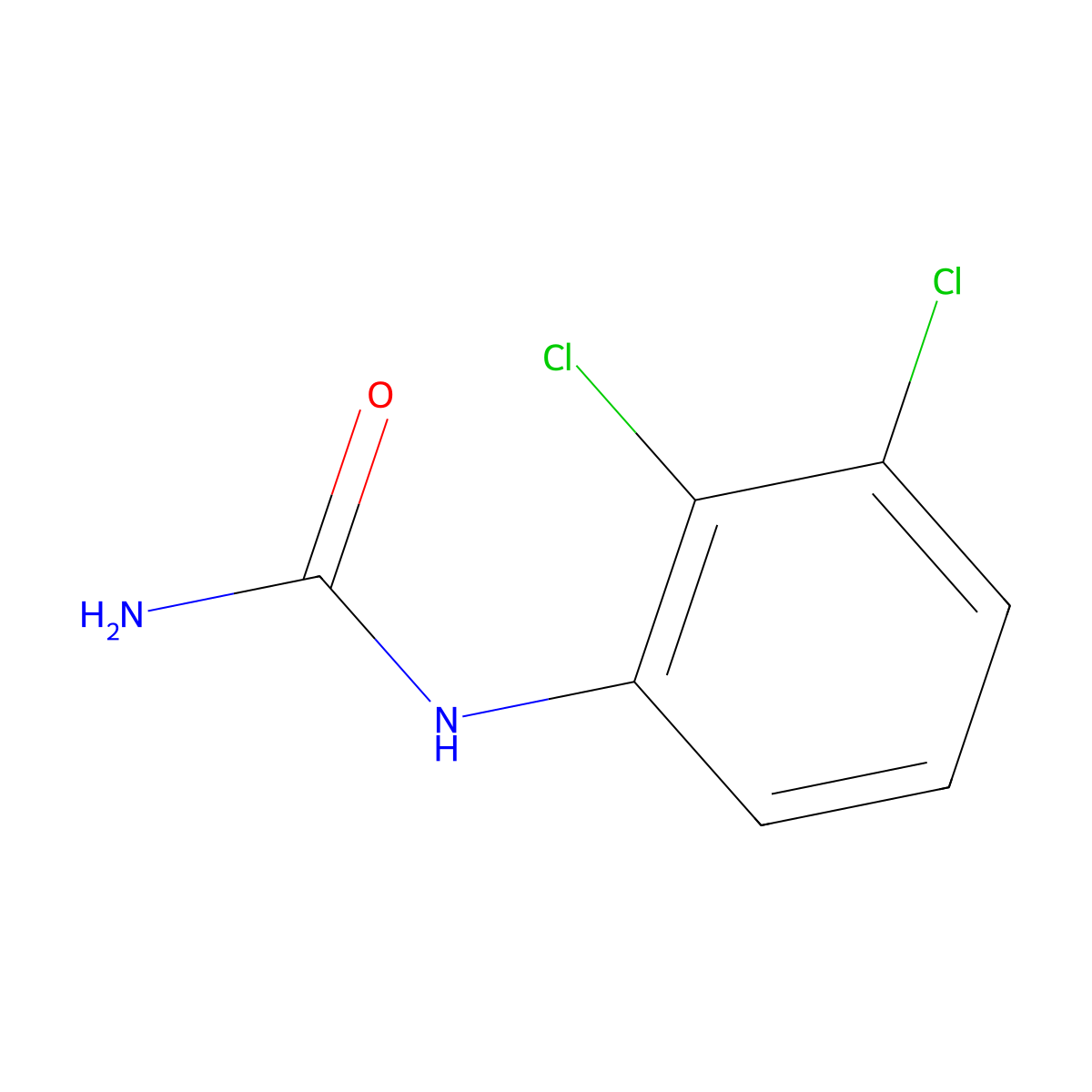 1-(2,3-Dichlorophenyl)urea molecular structure, CAS 13142-51-3