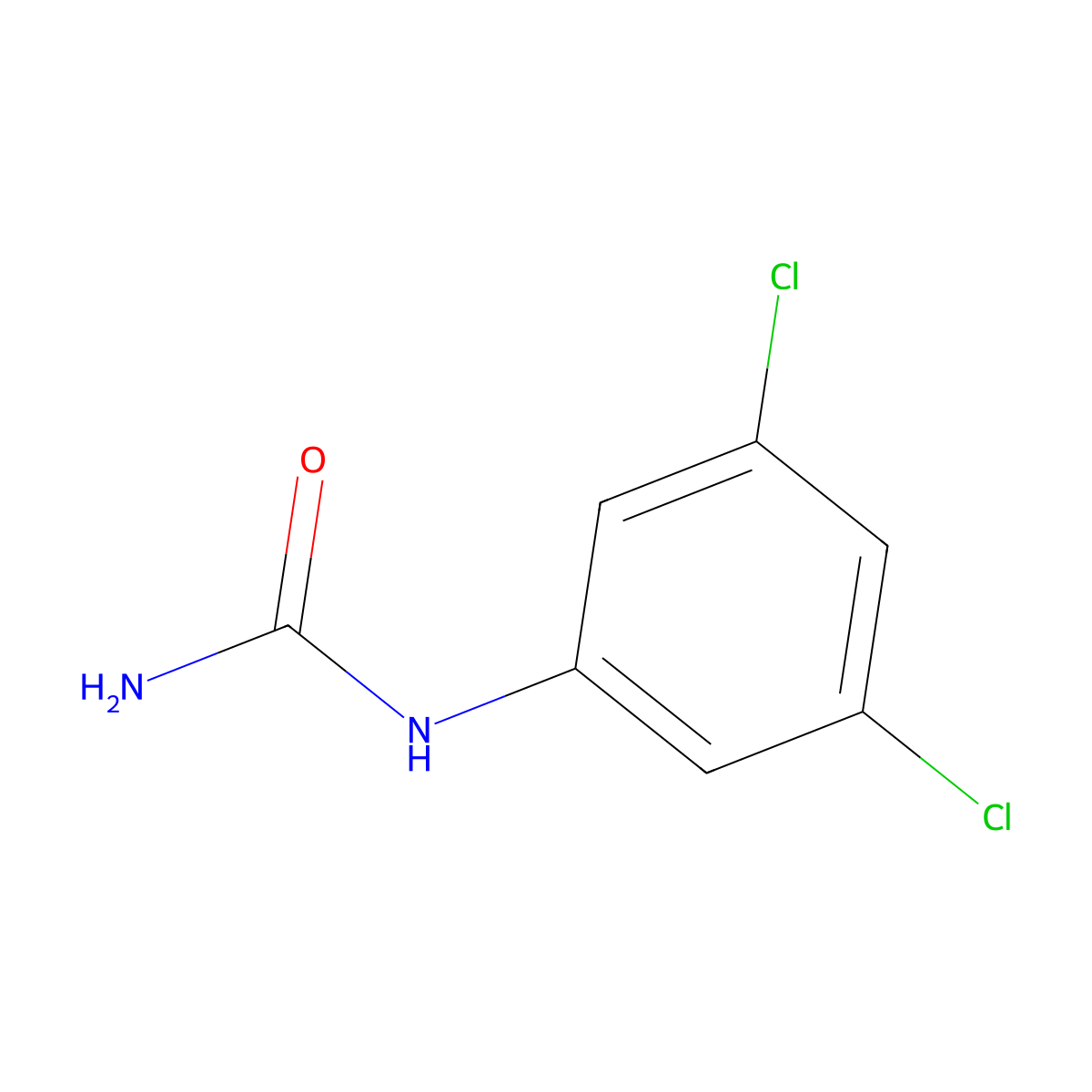 1-(3,5-Dichlorophenyl)urea molecular structure, CAS 13142-57-9
