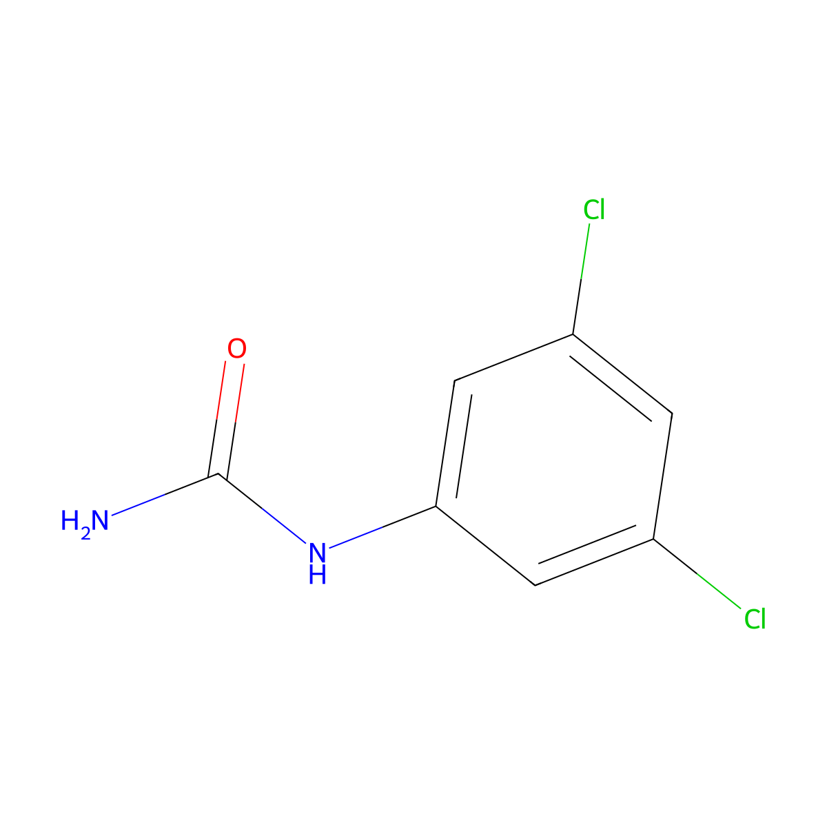 1-(3,5-Dichlorophenyl)urea molecular structure, CAS 13142-57-9
