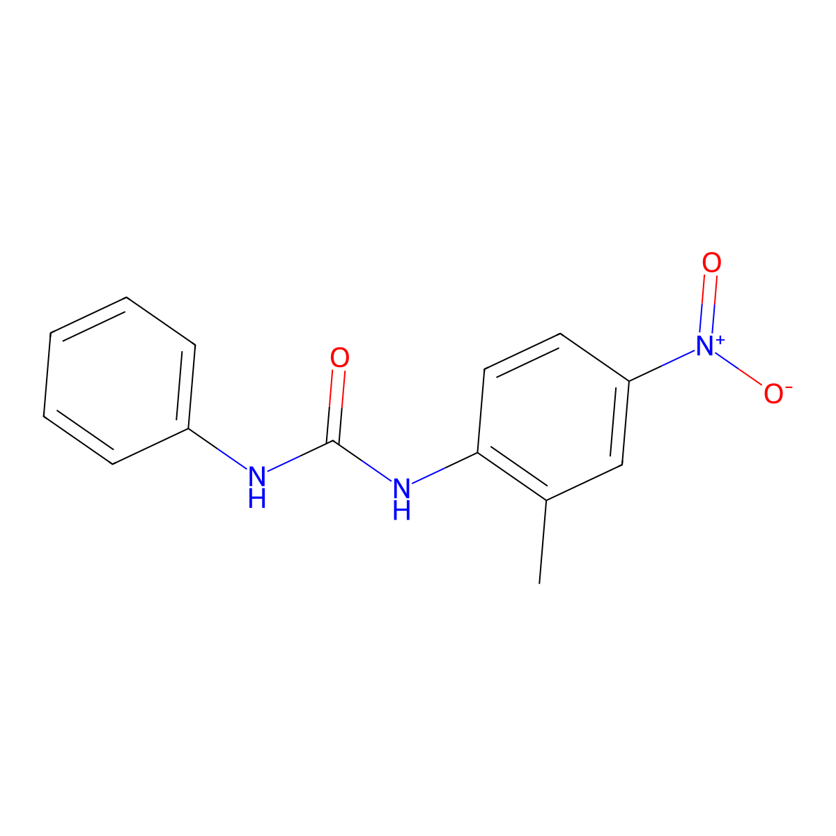 1-(2-Methyl-4-nitrophenyl)-3-phenylurea molecular structure, CAS 13142-71-7