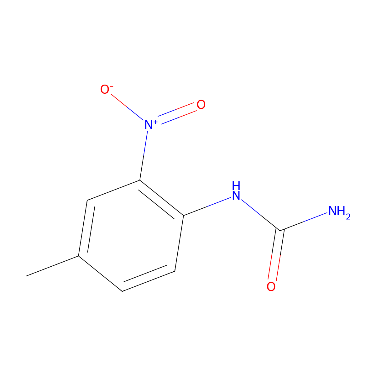 (4-Methyl-2-nitrophenyl)urea molecular structure, CAS 13142-74-0