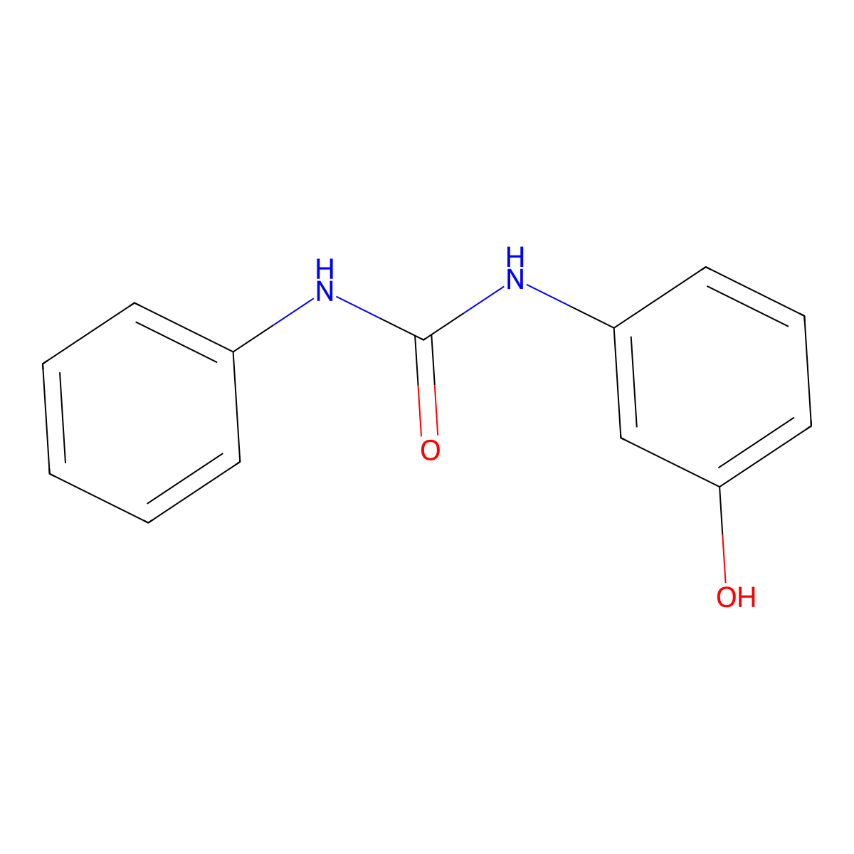 3-(3-Hydroxyphenyl)-1-phenylurea molecular structure, CAS 13142-80-8