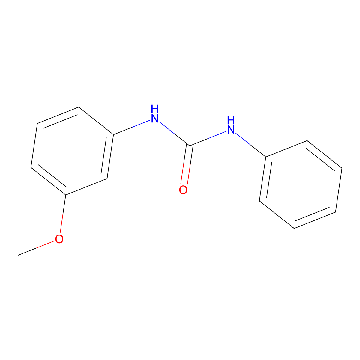 1-(3-Methoxyphenyl)-3-phenylurea molecular structure, CAS 13142-83-1
