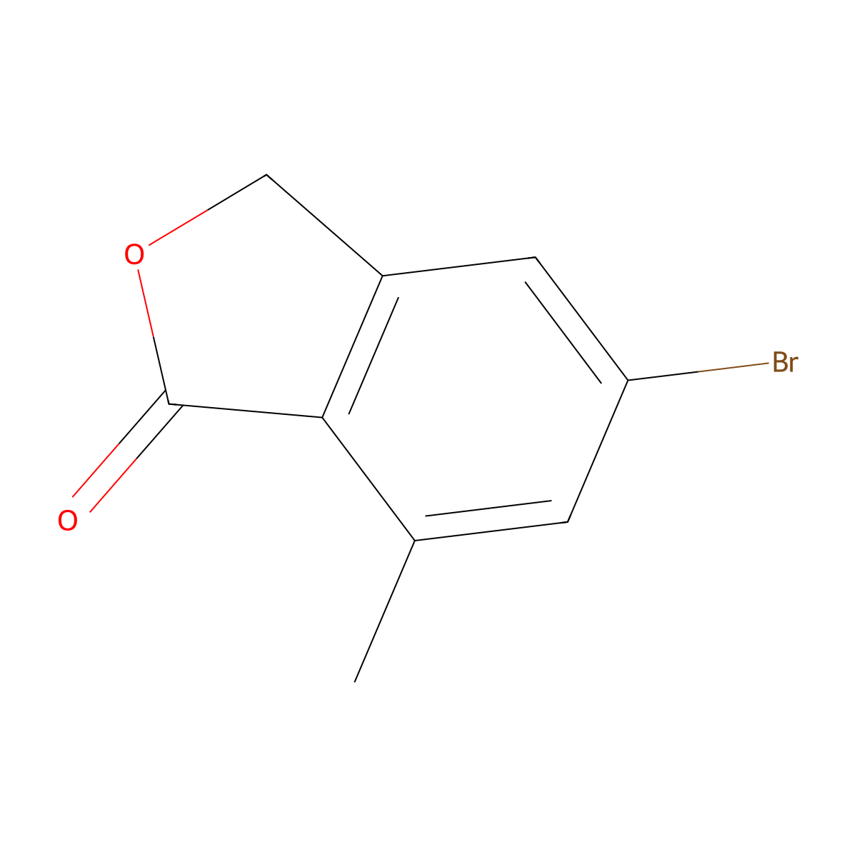 5-bromo-7-methylisobenzofuran-1(3H)-one molecular structure, CAS 1314217-74-7