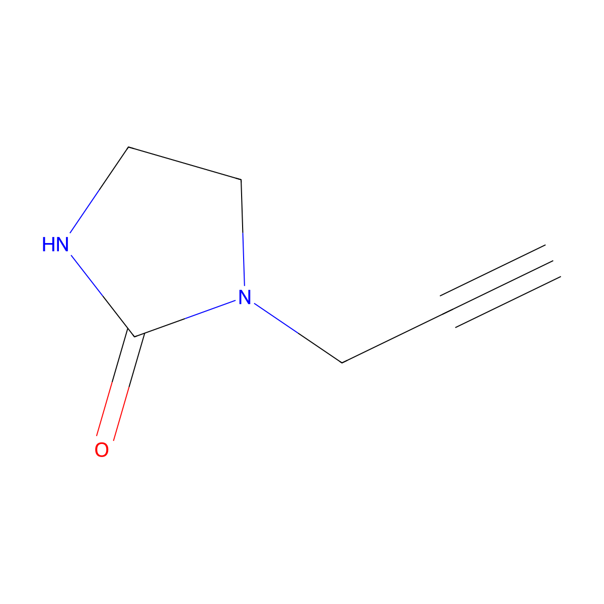 1-(Prop-2-yn-1-yl)imidazolidin-2-one molecular structure, CAS 131423-07-9