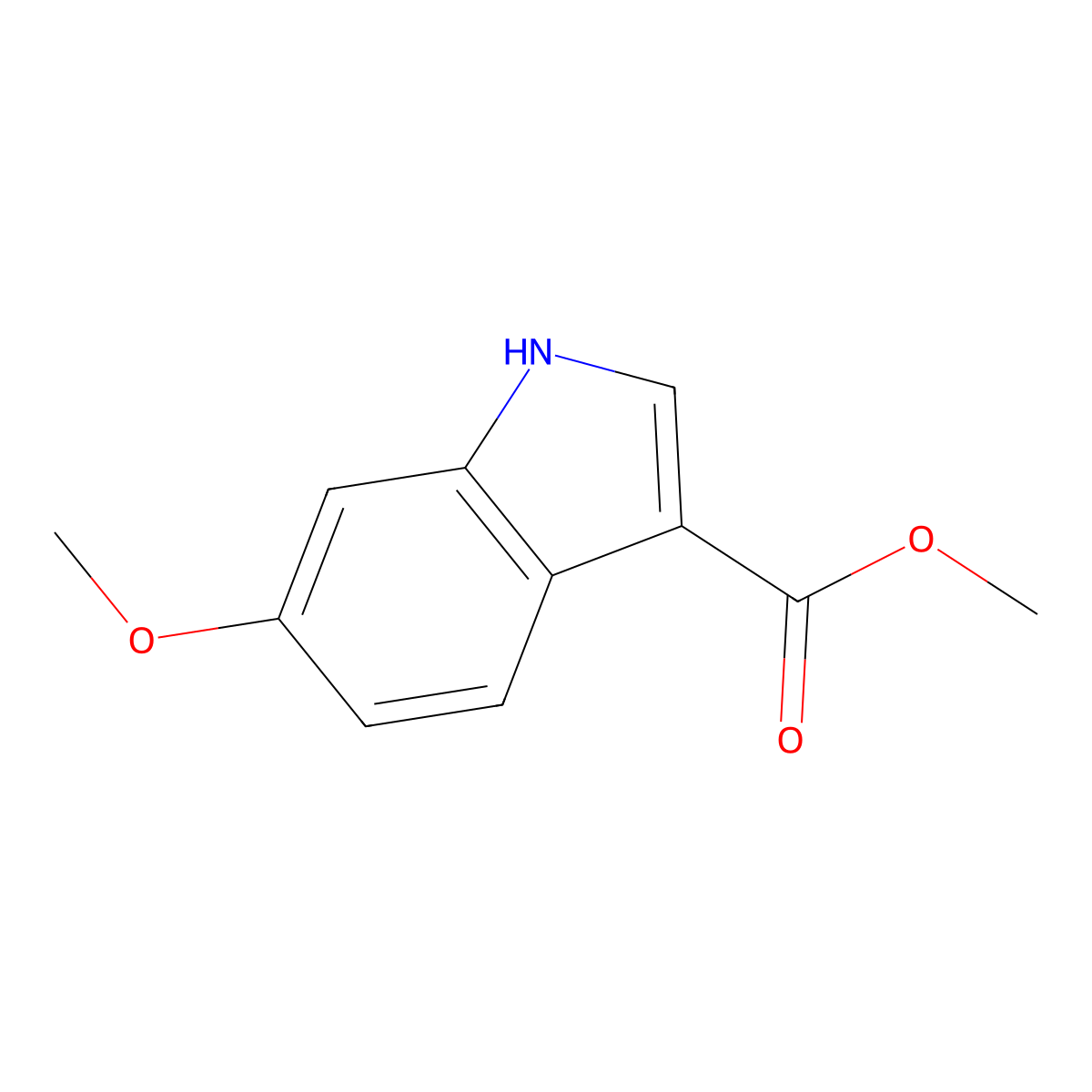 Methyl 6-methoxy-1H-indole-3-carboxylate molecular structure, CAS 131424-27-6