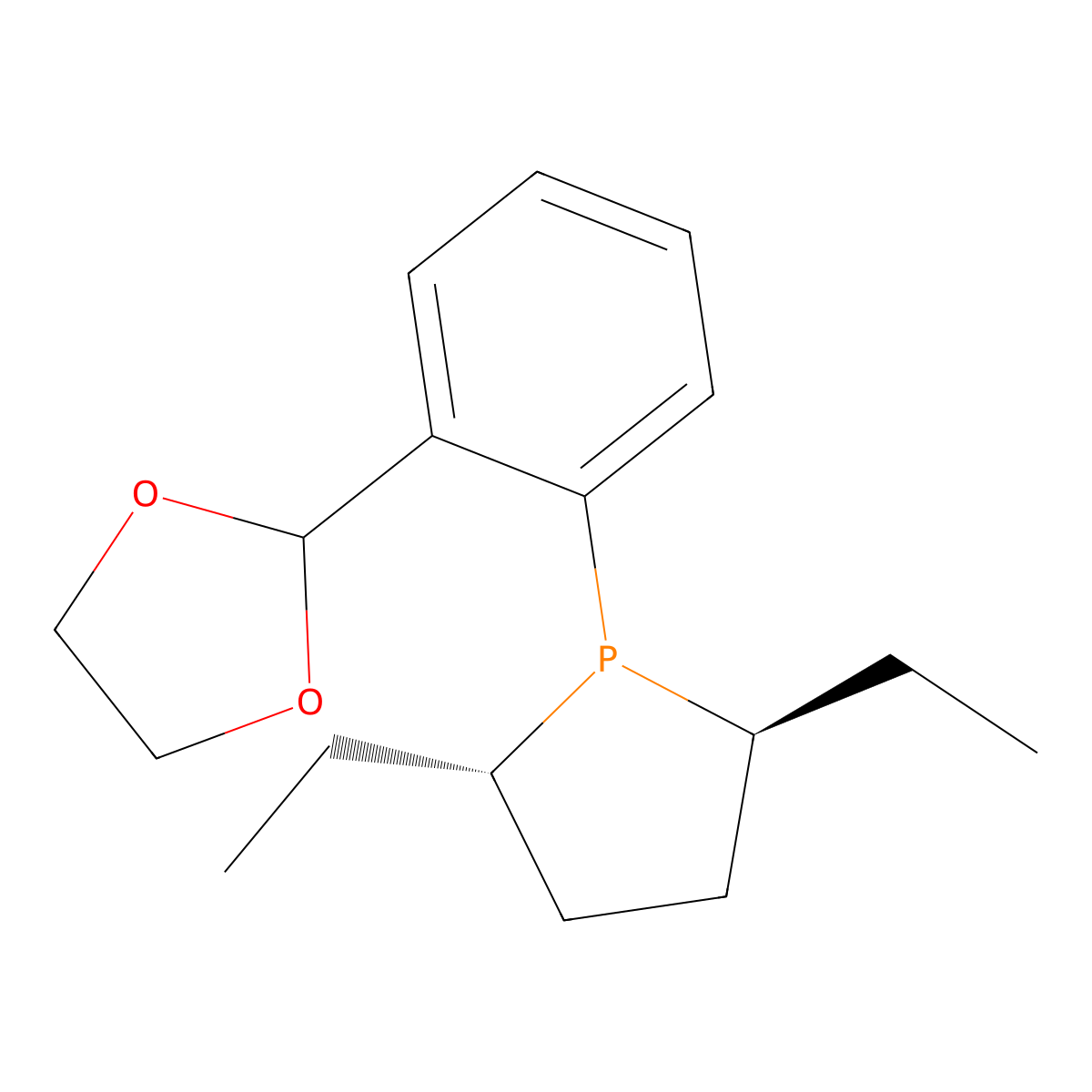 (2S,5S)-1-(2-(1,3-Dioxolan-2-yl)phenyl)-2,5-diethylphospholane molecular structure, CAS 1314246-02-0