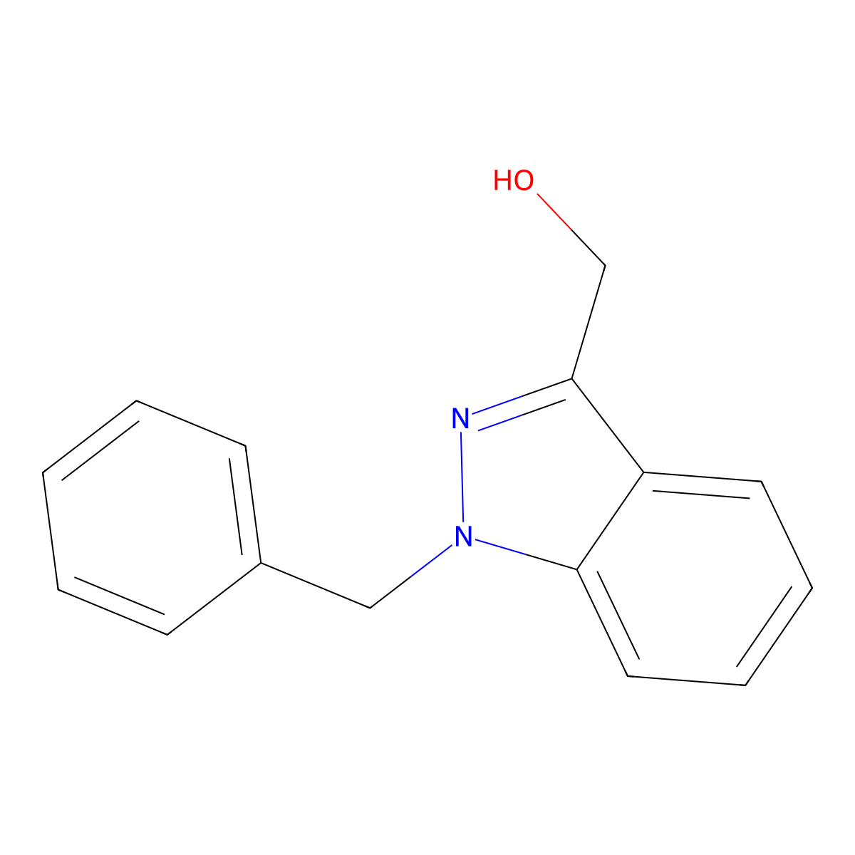 (1-Benzylindazol-3-yl)methanol molecular structure, CAS 131427-21-9