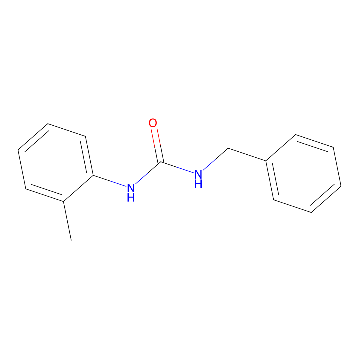 1-Benzyl-3-(O-tolyl)urea molecular structure, CAS 13143-13-0
