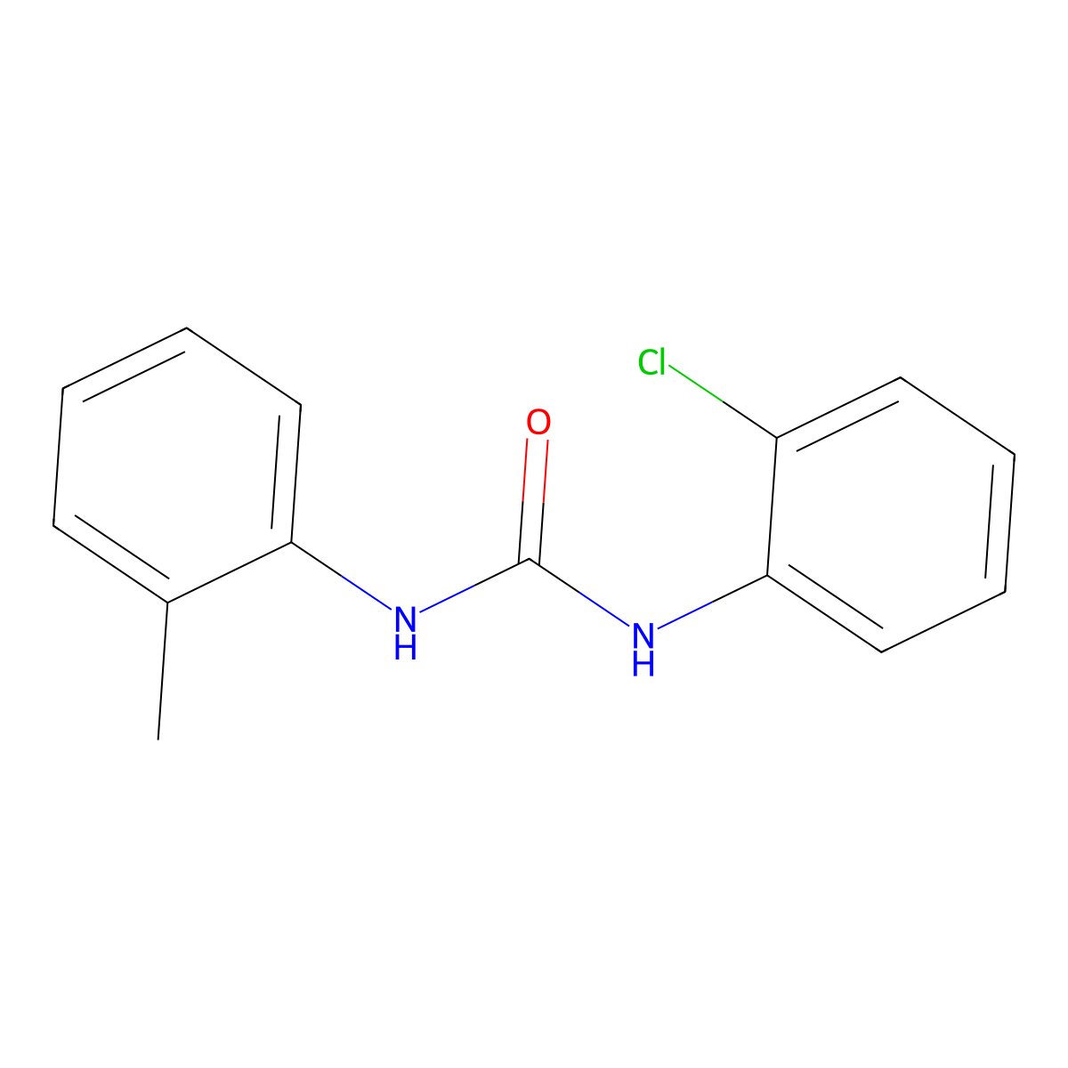 1-(2-Chlorophenyl)-3-(2-methylphenyl)urea molecular structure, CAS 13143-19-6
