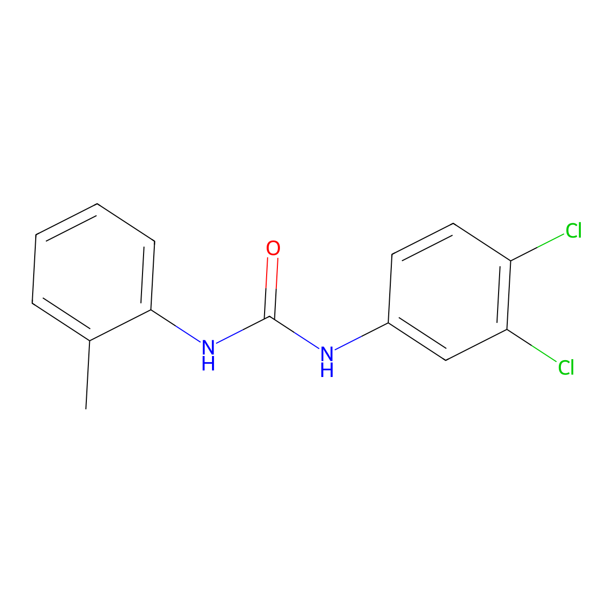 1-(3,4-Dichloro-phenyl)-3-O-tolyl-urea molecular structure, CAS 13143-23-2