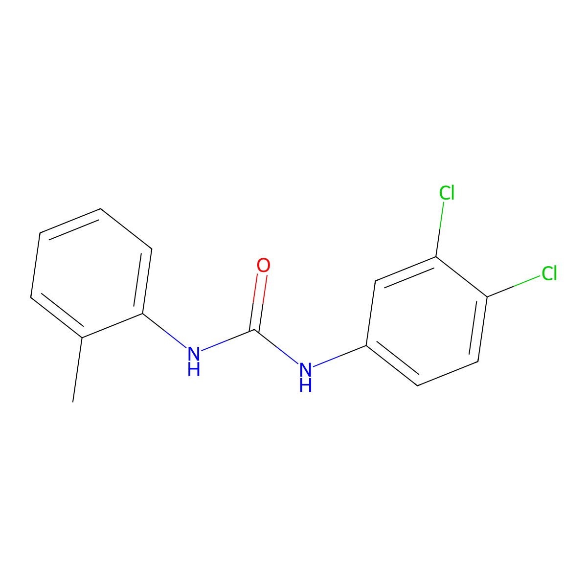 1-(3,4-Dichloro-phenyl)-3-O-tolyl-urea molecular structure, CAS 13143-23-2