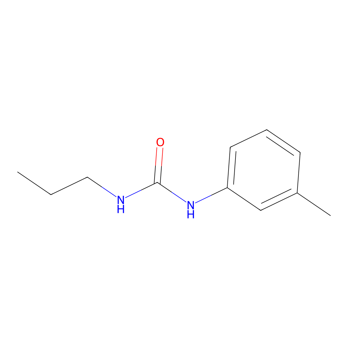 1-Propyl-3-(M-tolyl)urea molecular structure, CAS 13143-27-6