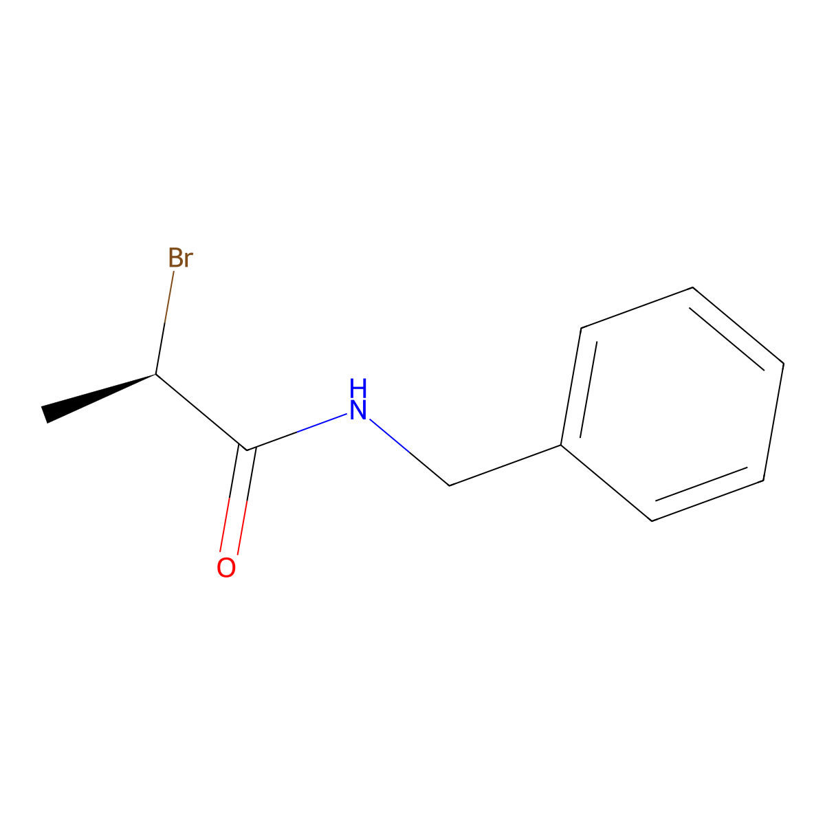 (R)-2-Bromo-N-benzylpropanamide molecular structure, CAS 131432-91-2