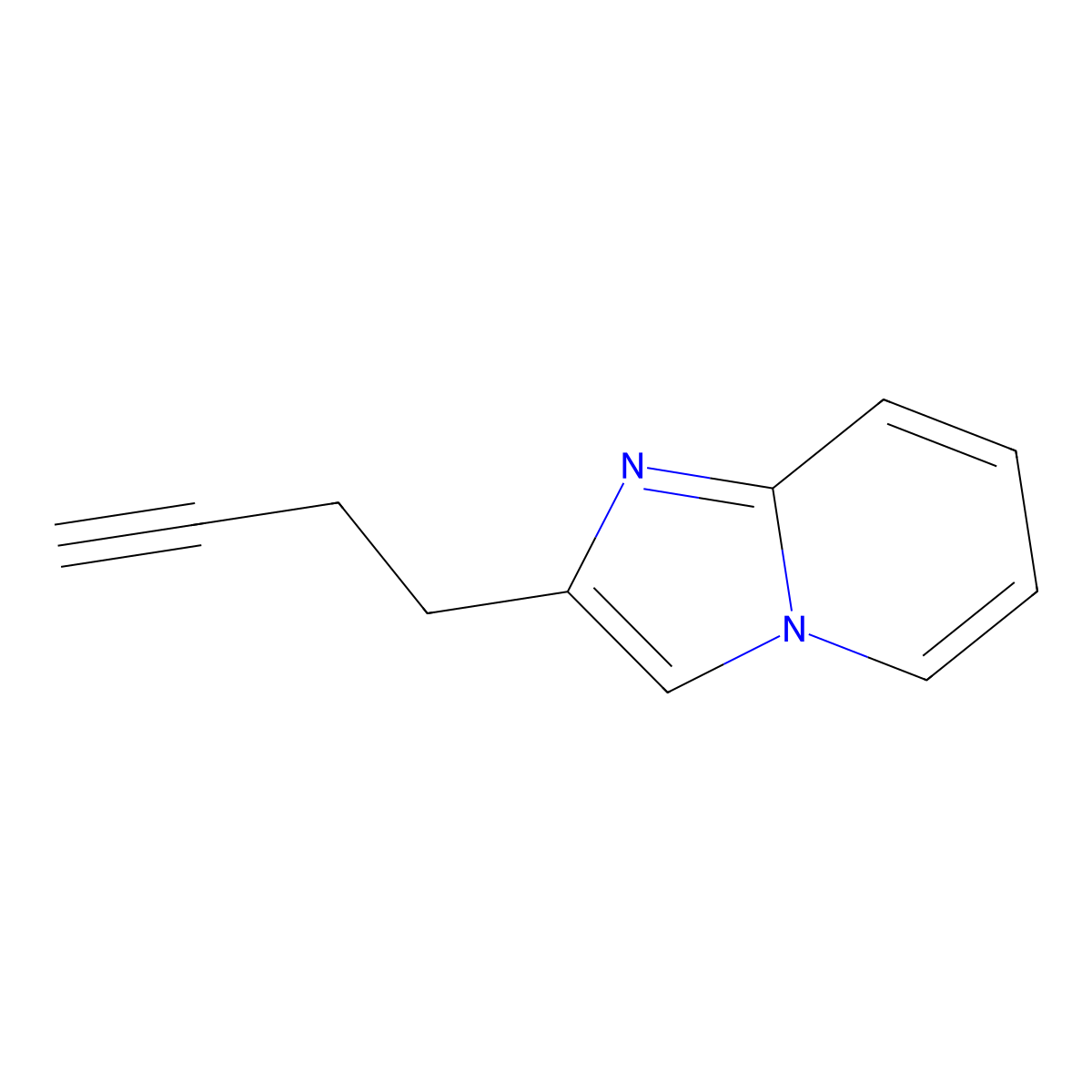 2-(But-3-YN-1-YL)imidazo[1,2-A]pyridine molecular structure, CAS 1314323-95-9