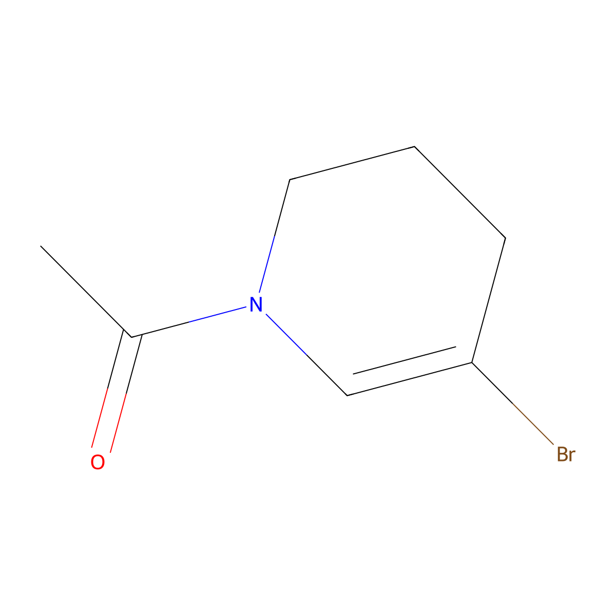 Ethanone, 1-(5-bromo-3,4-dihydro-1(2H)-pyridinyl)- molecular structure, CAS 1314325-35-3