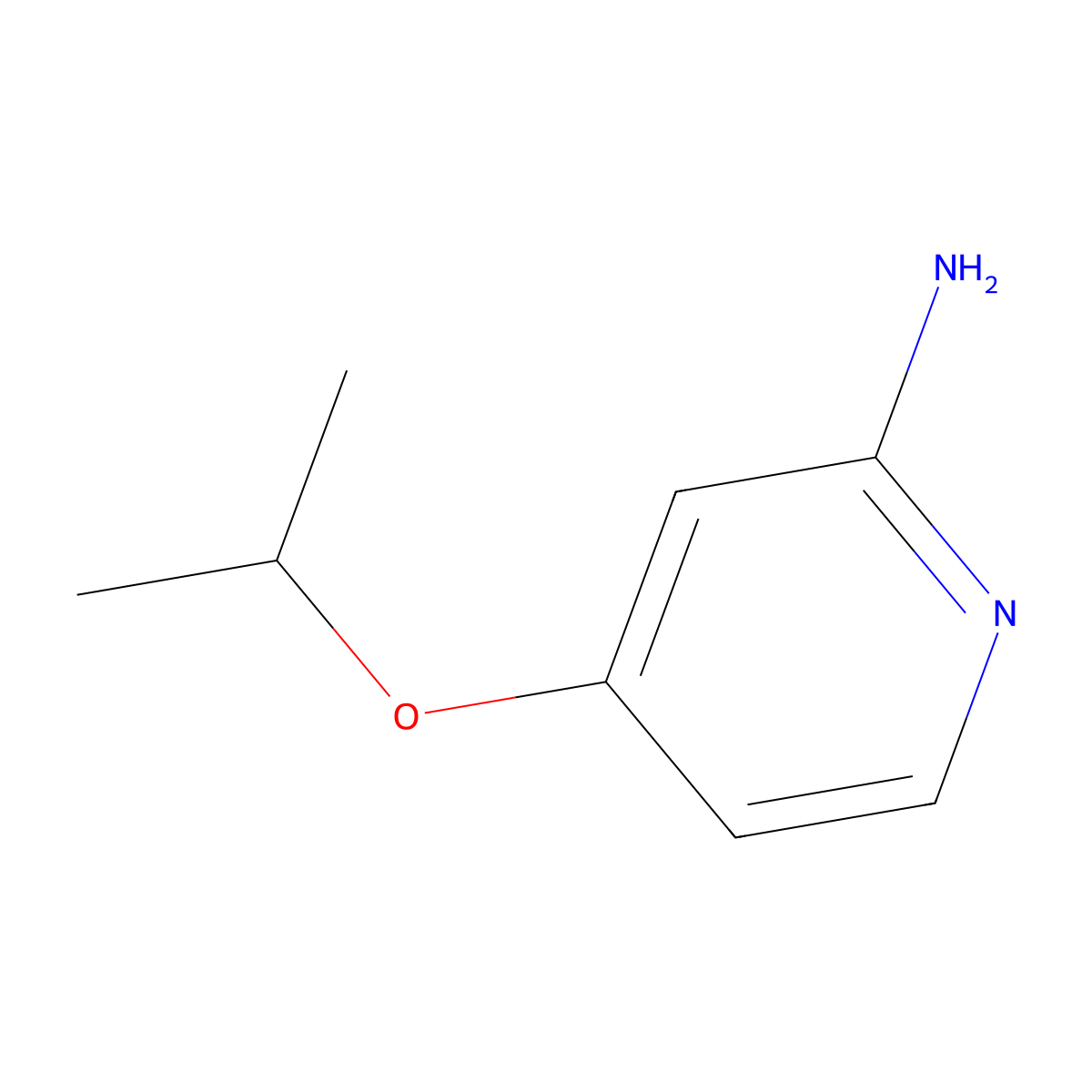 4-Isopropoxypyridin-2-amine molecular structure, CAS 1314353-62-2