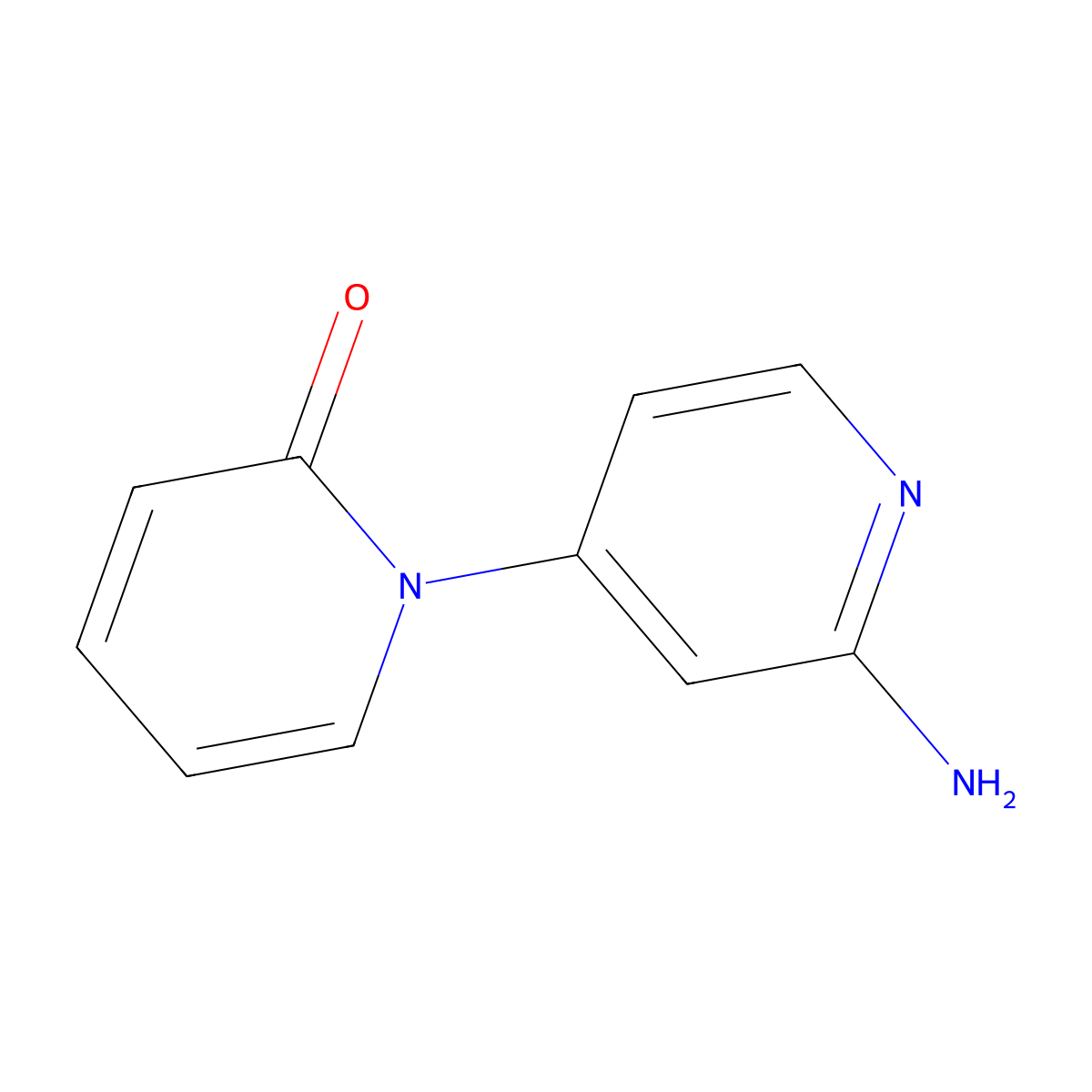 2-Amino-4-(1H-pyridin-2-one)pyridine molecular structure, CAS 1314353-63-3
